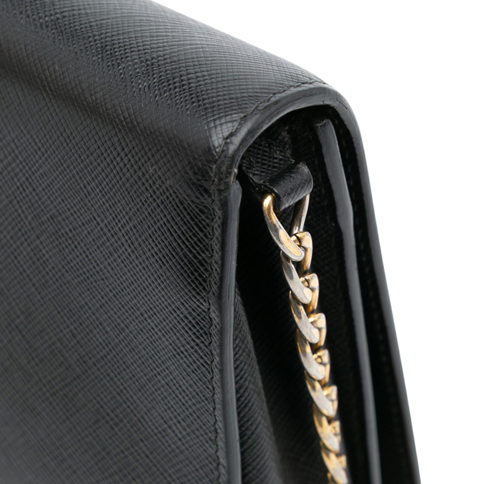 Prada Saffiano Chain Crossbody