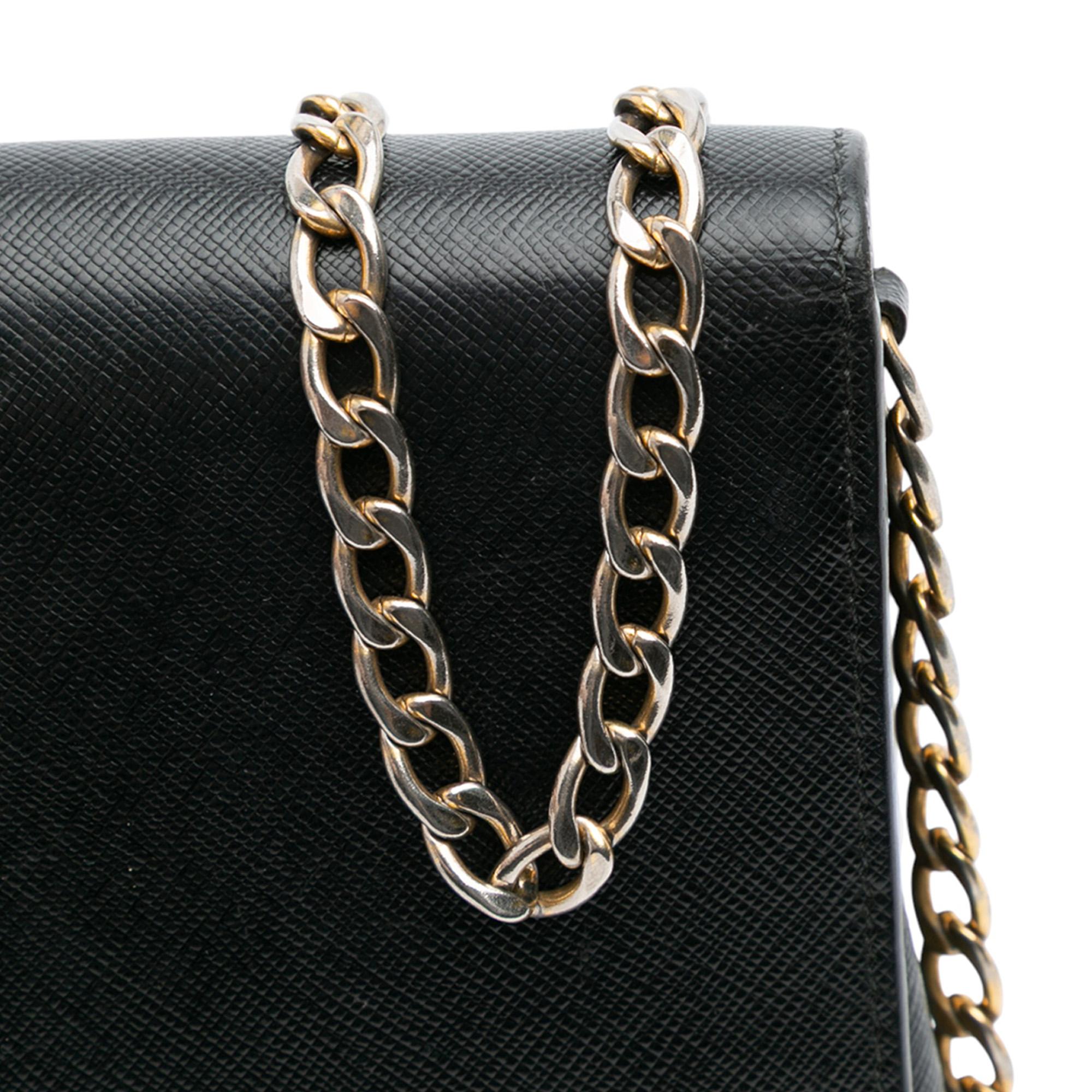 Prada Saffiano Chain Crossbody