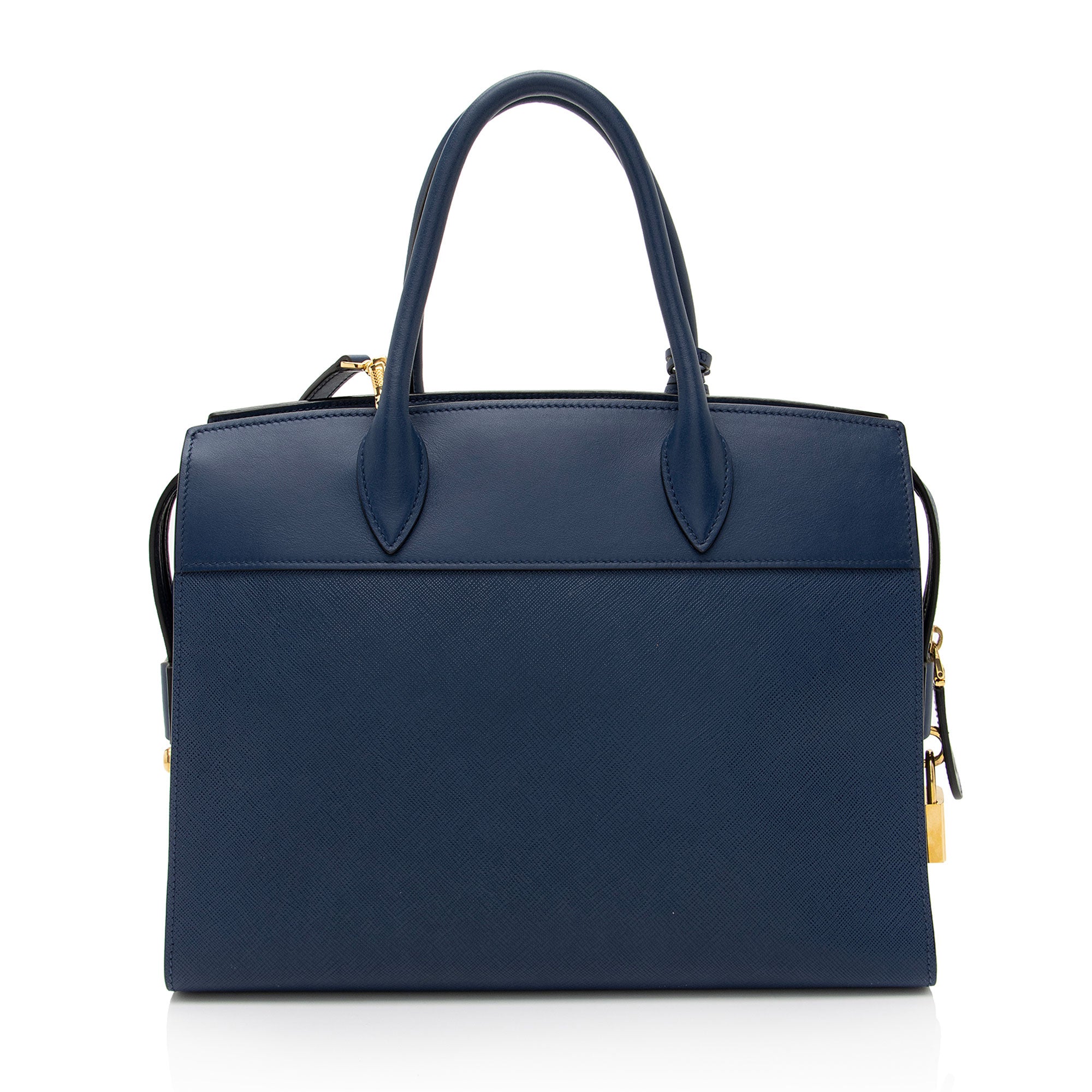 Prada Saffiano City Calf Esplanade Medium Tote (SHF-gGZXTx)