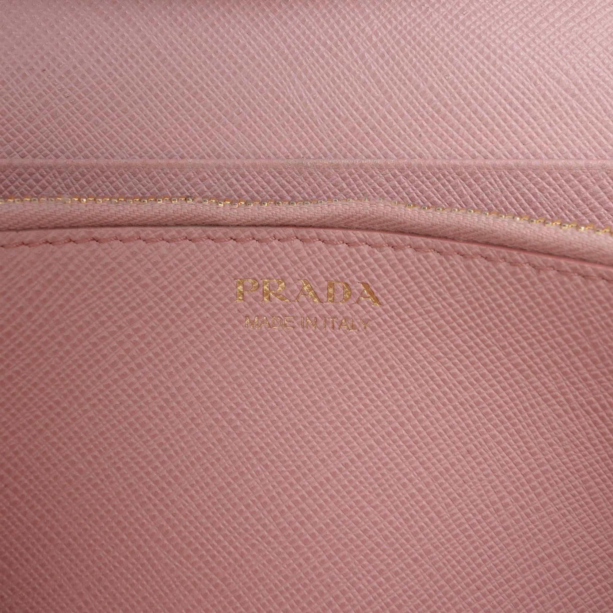 Prada Saffiano Continental Flap Wallet