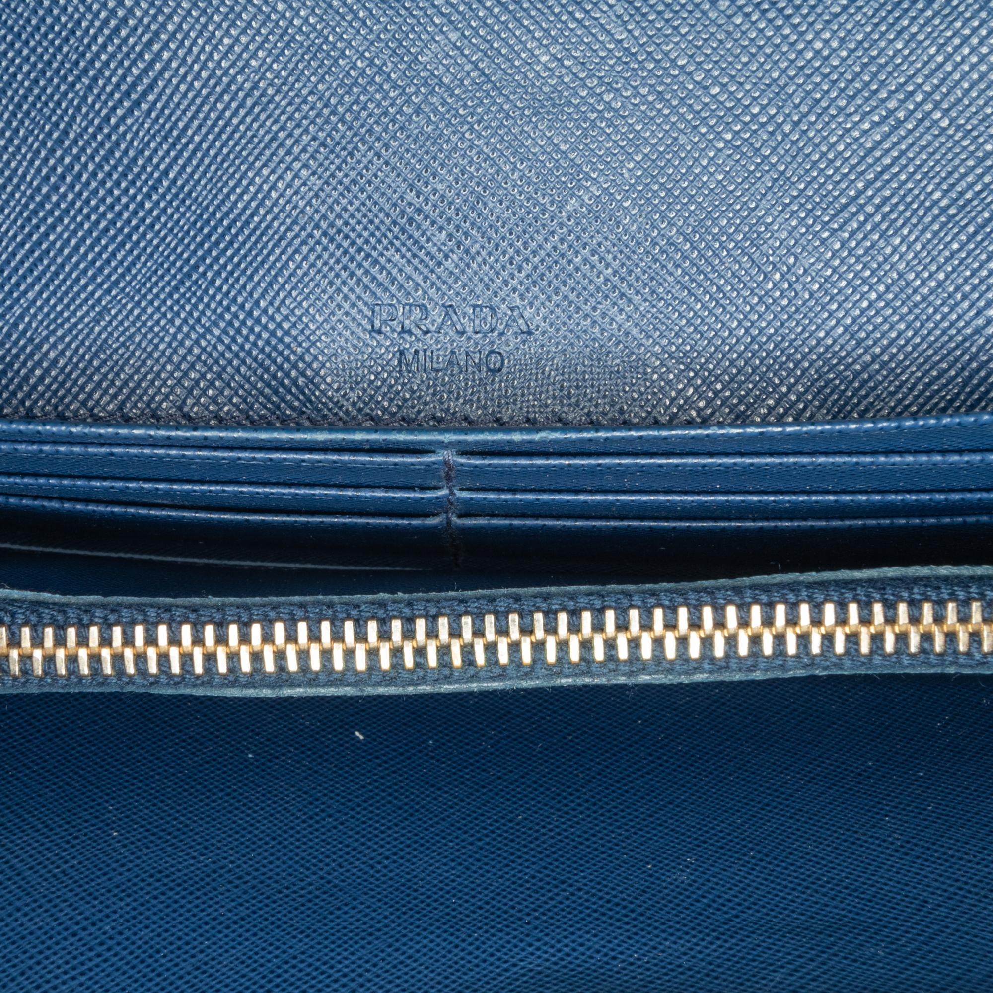 Prada Saffiano Continental Wallet (SHG-cWFNyU)