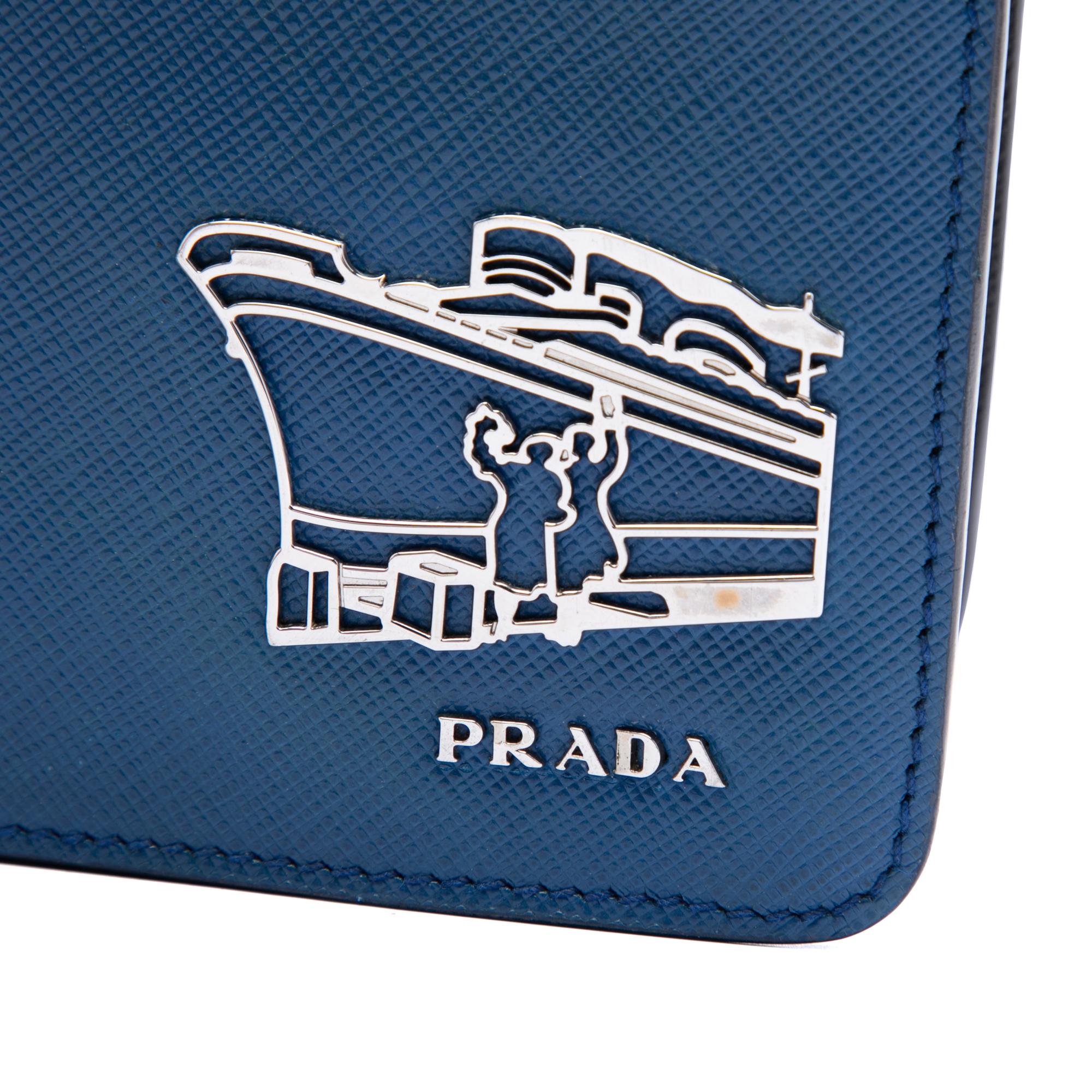 Prada Saffiano Cruise Ship Voyage Clutch