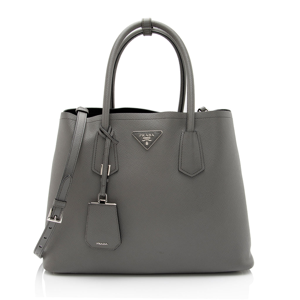 Prada Saffiano Cuir Double Handle Medium Tote - FINAL SALE (SHF