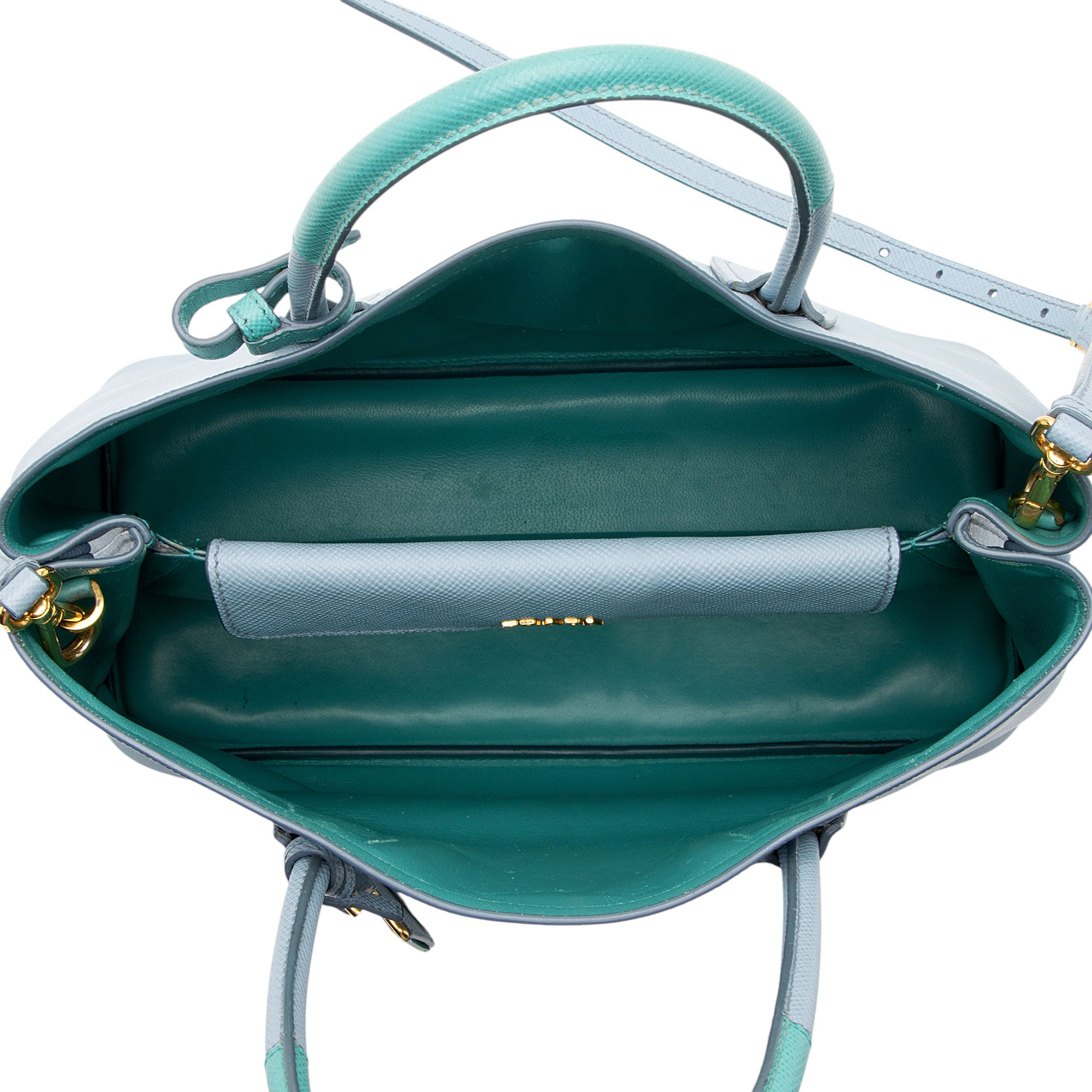 Prada Saffiano Cuir Double Handle Medium Tote