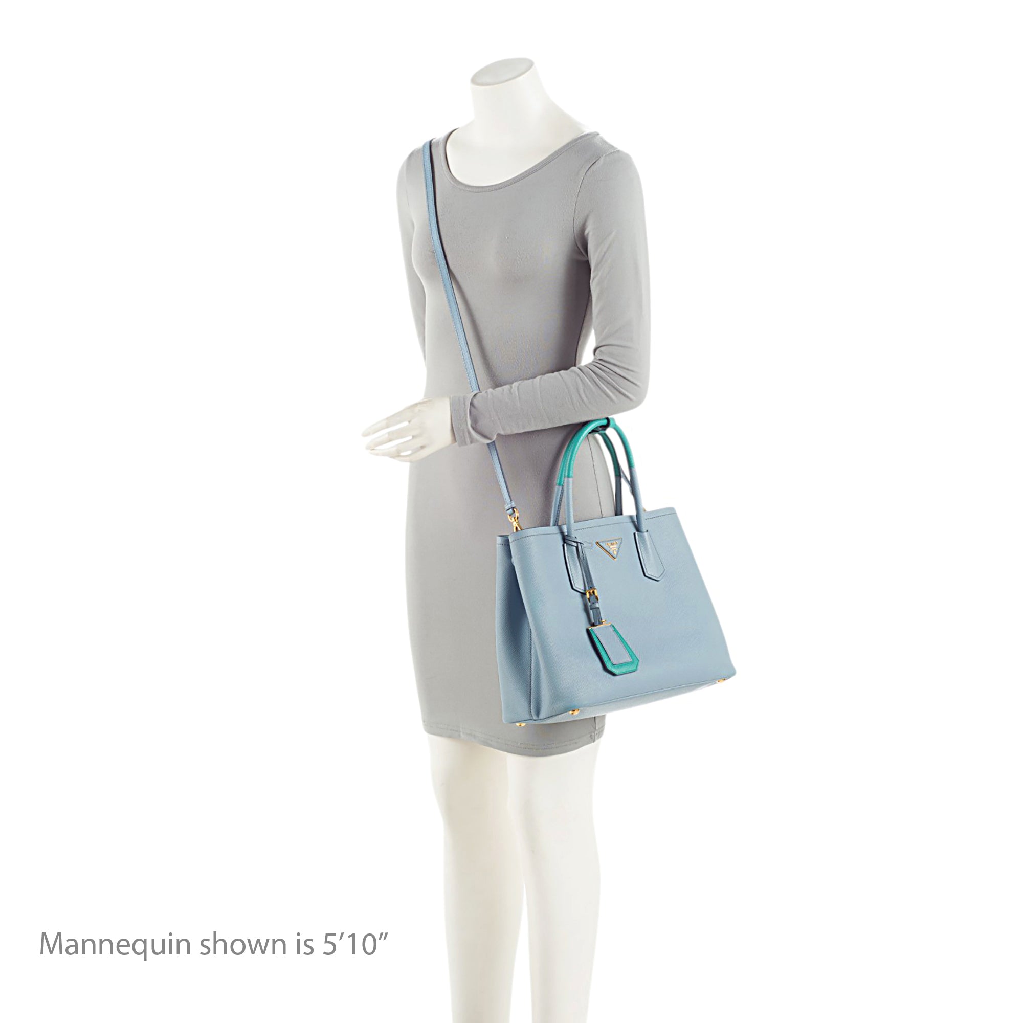 Prada Saffiano Cuir Double Handle Medium Tote