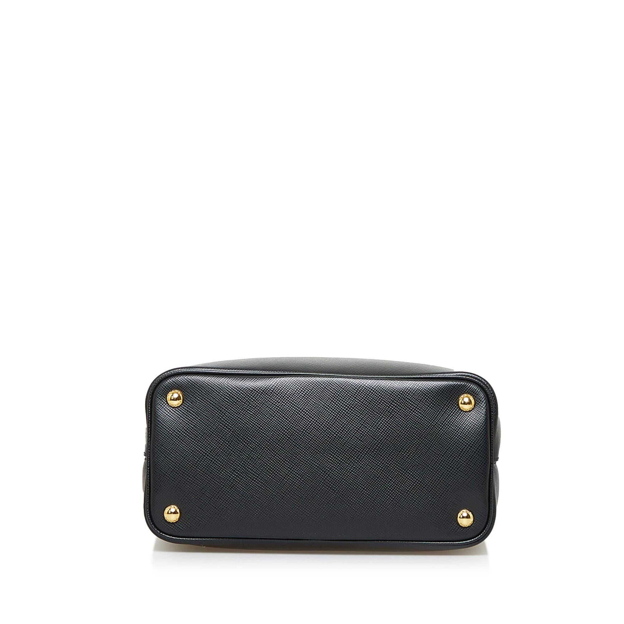 Prada Saffiano Cuir Panier Double Leather Satchel (SHG-2xo4Ko)