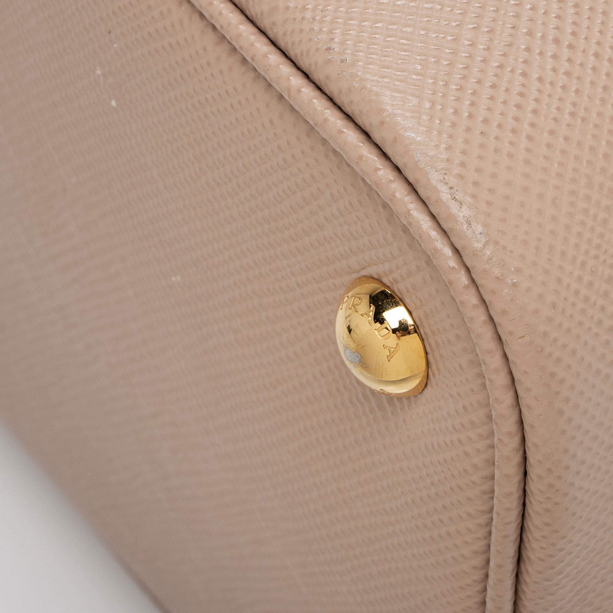 Prada Saffiano Cuir Panier Medium Bucket Bag (SHF-zU2Zyh)