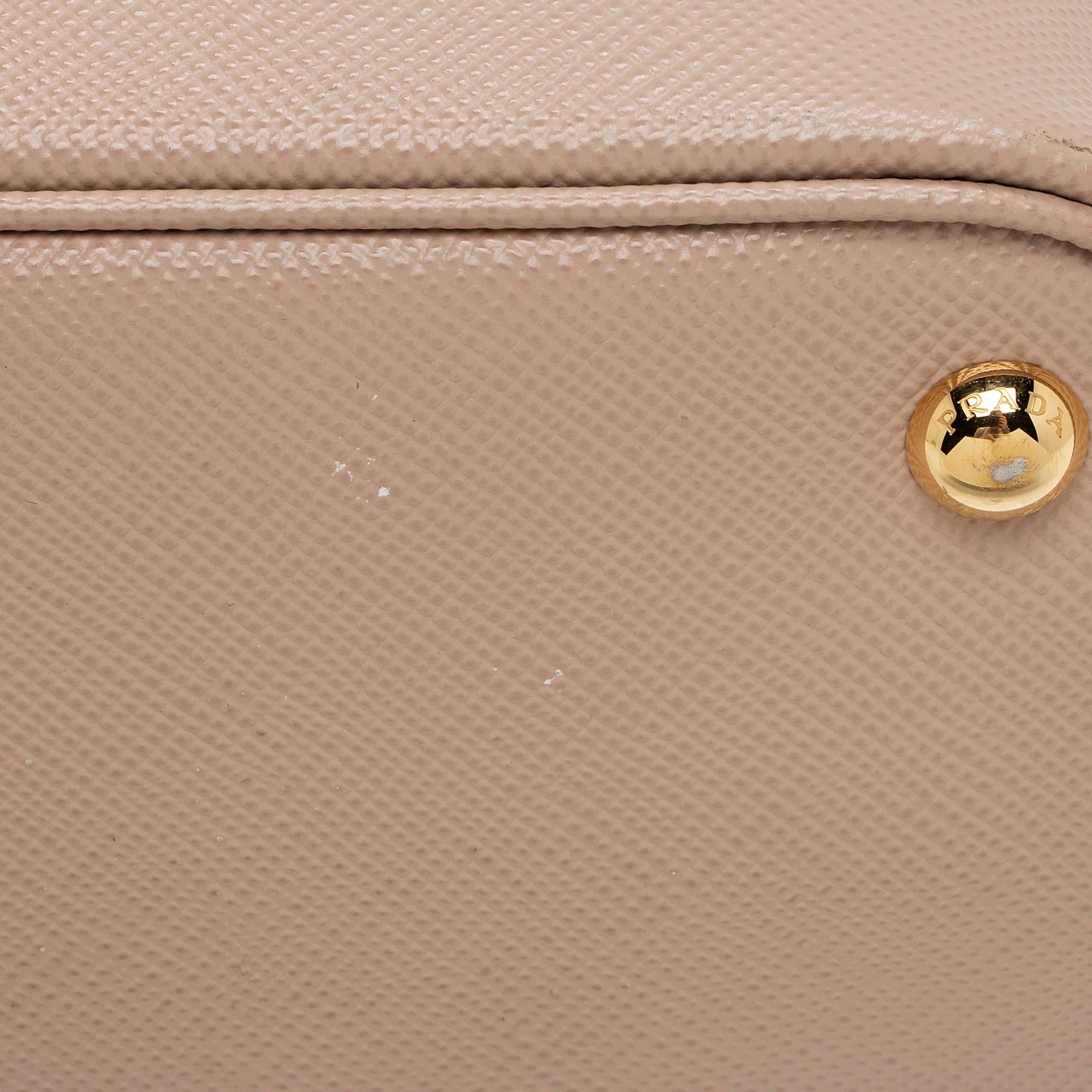 Prada Saffiano Cuir Panier Medium Bucket Bag (SHF-zU2Zyh)