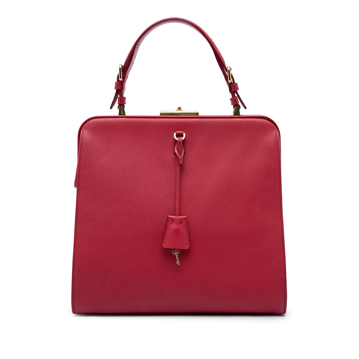 Prada Saffiano Cuir Top Handle Bag