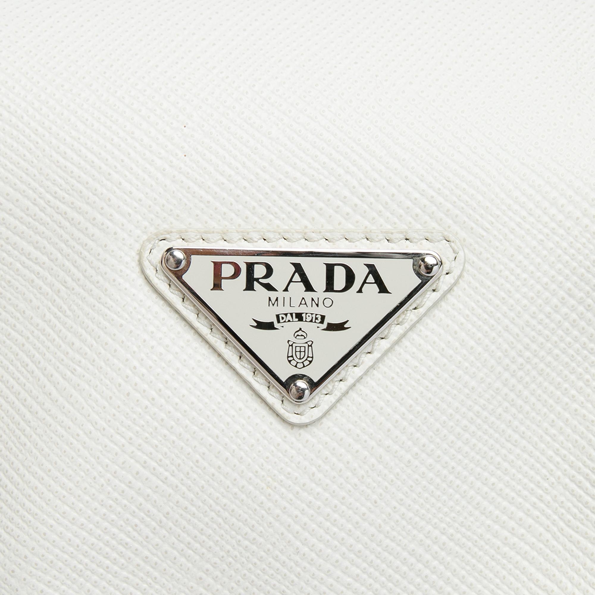 Prada Saffiano Cuir Triangle Convertible Shoulder Bag