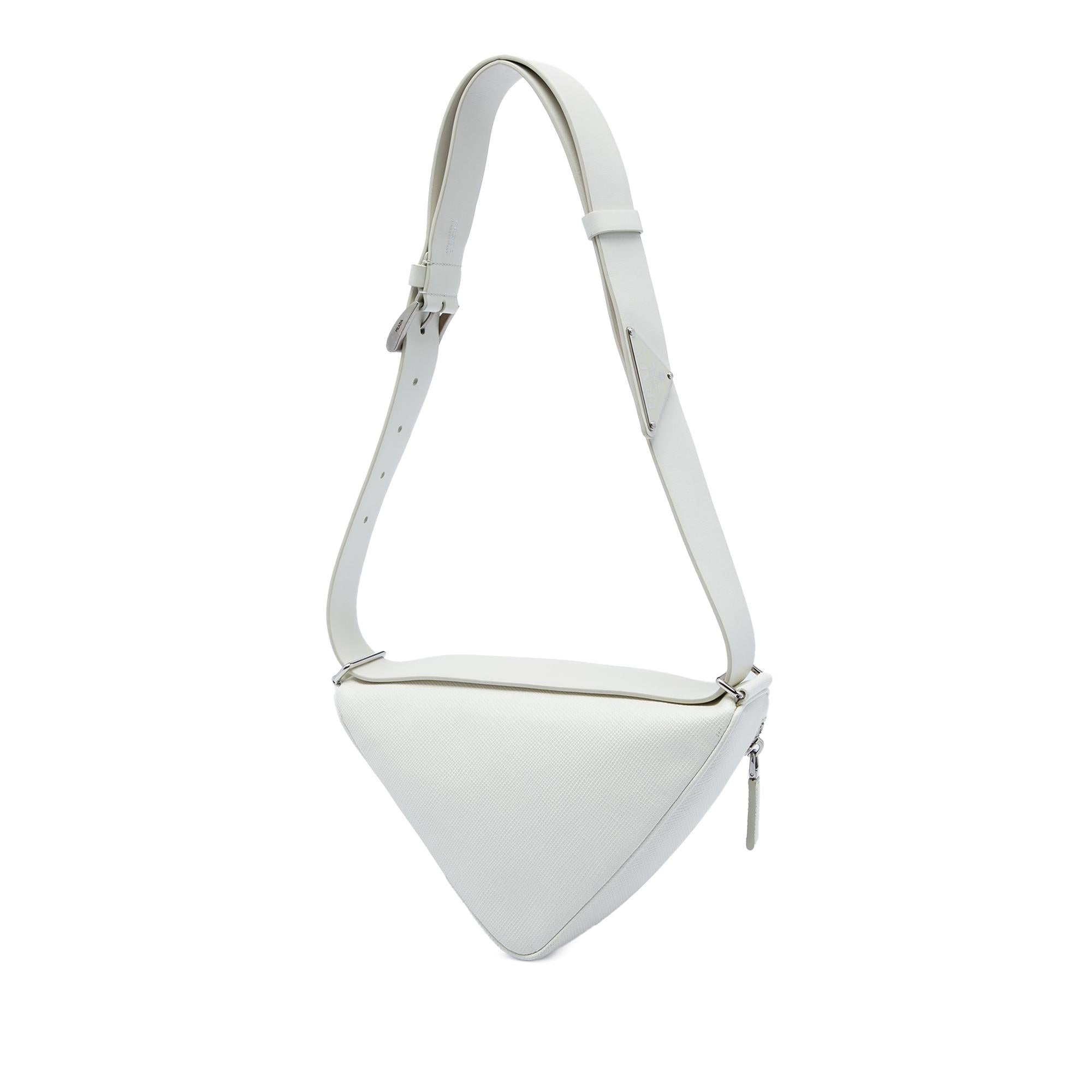 Prada Saffiano Cuir Triangle Convertible Shoulder Bag