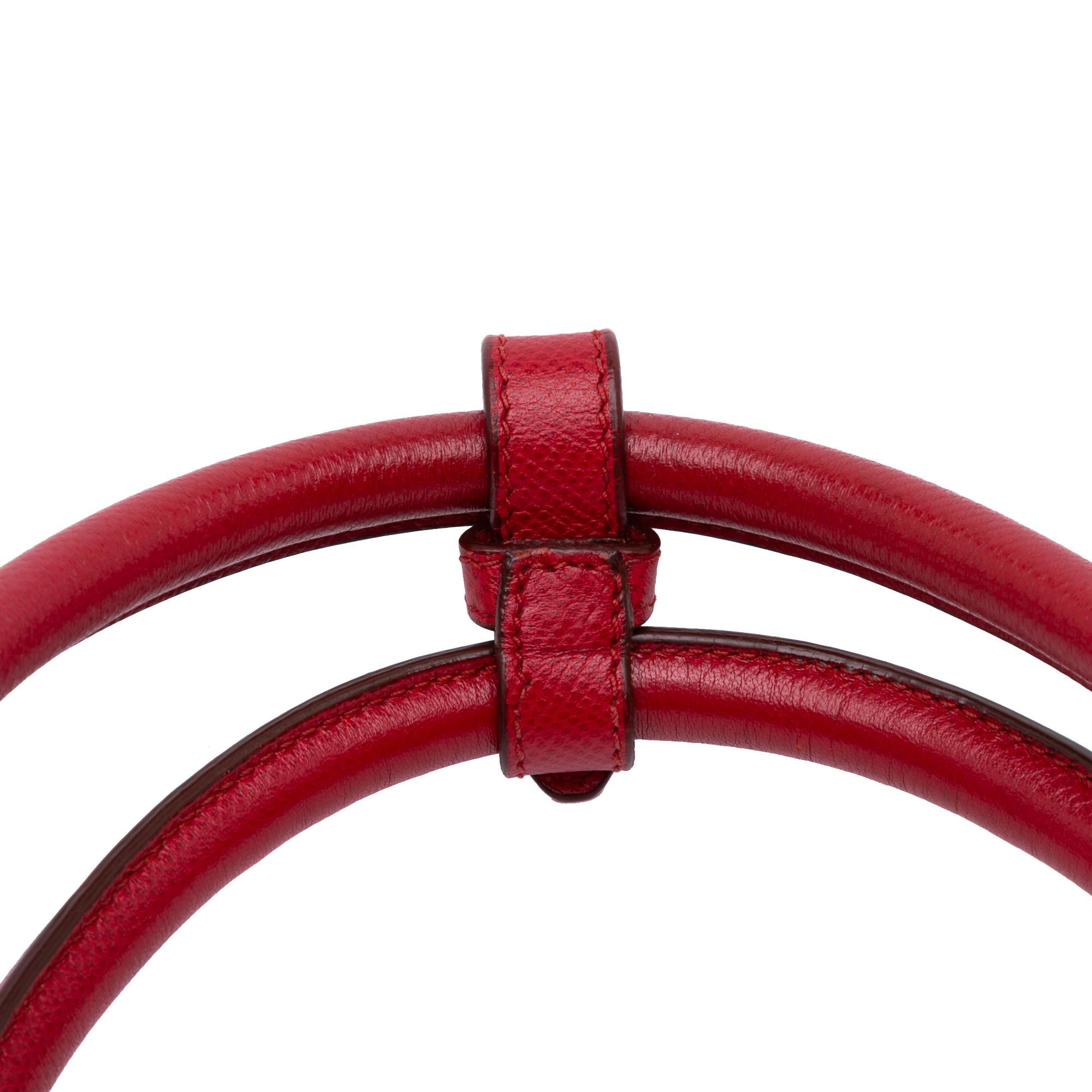 Prada Saffiano Cuir Trimmed Canapa Satchel