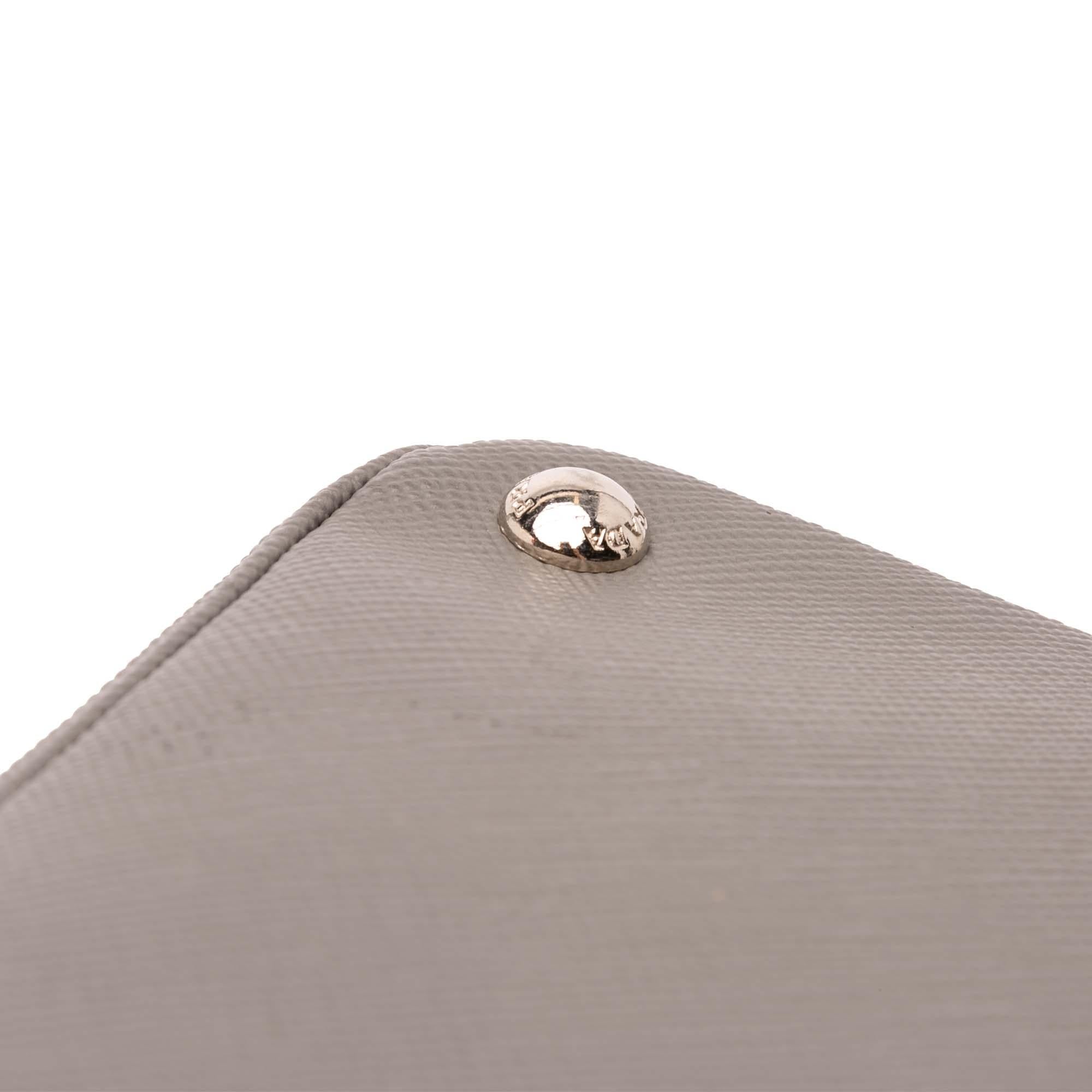 Prada Saffiano Cuir Turnlock Twin Satchel