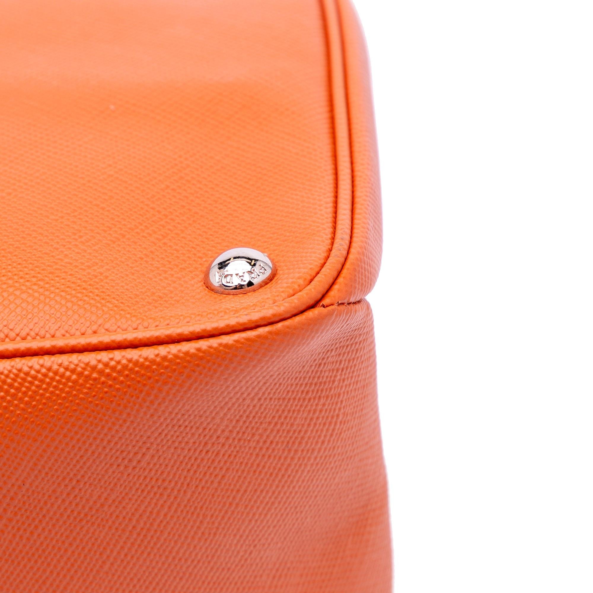 Prada Saffiano Cuir Turnlock Twin Satchel