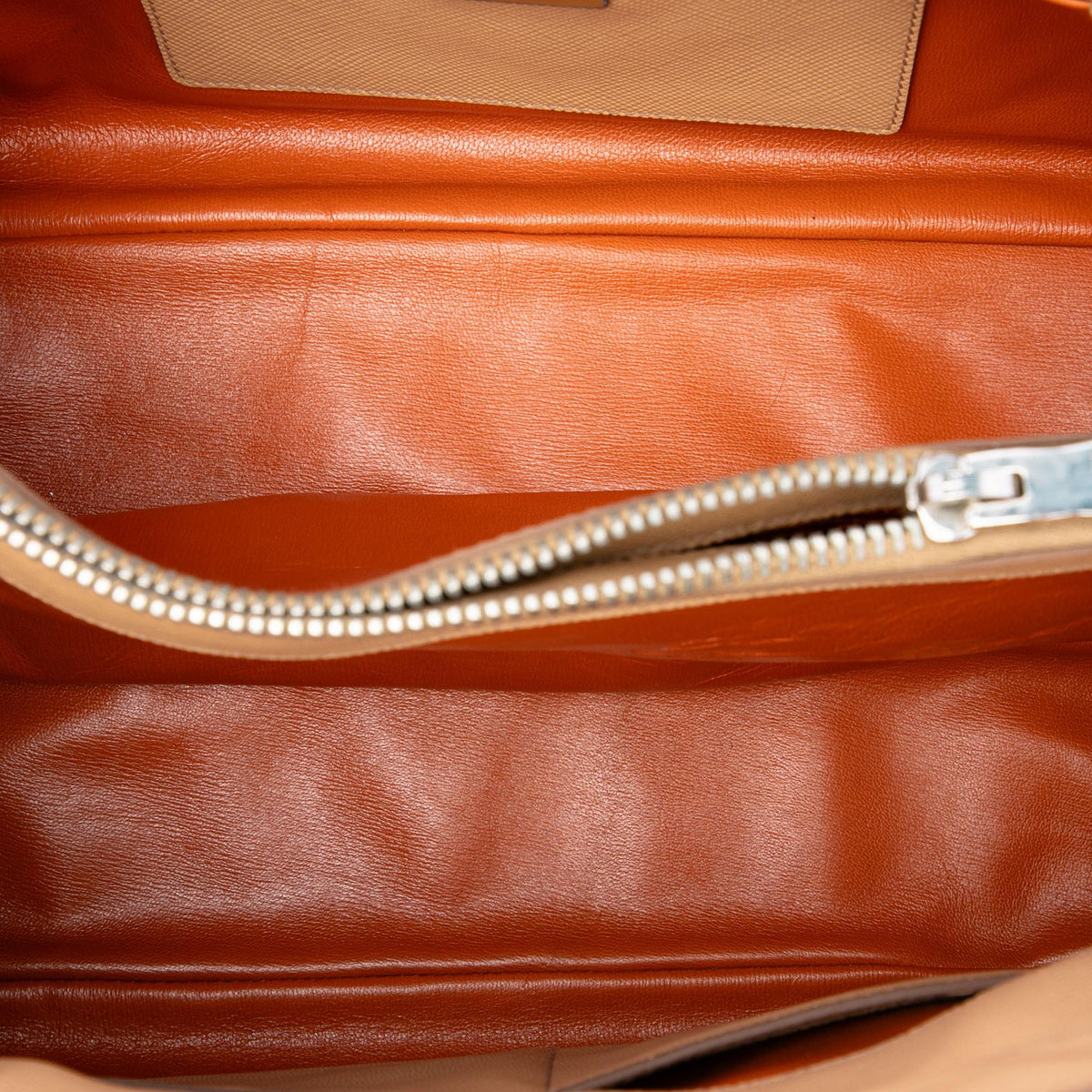 Prada Saffiano Cuir Turnlock Twin Satchel
