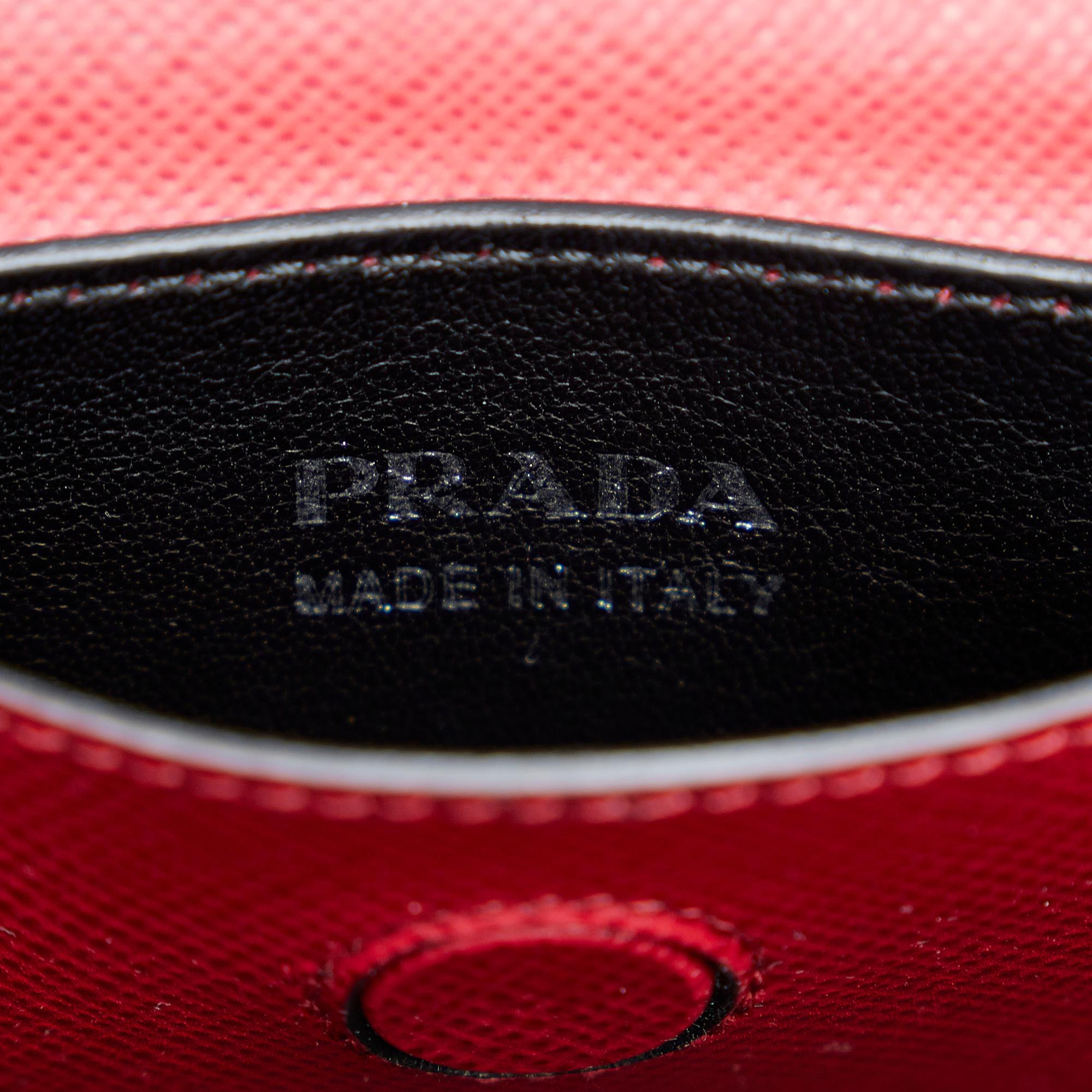 Prada Saffiano Double Turnlock Satchel (SHG-R9sQWs)