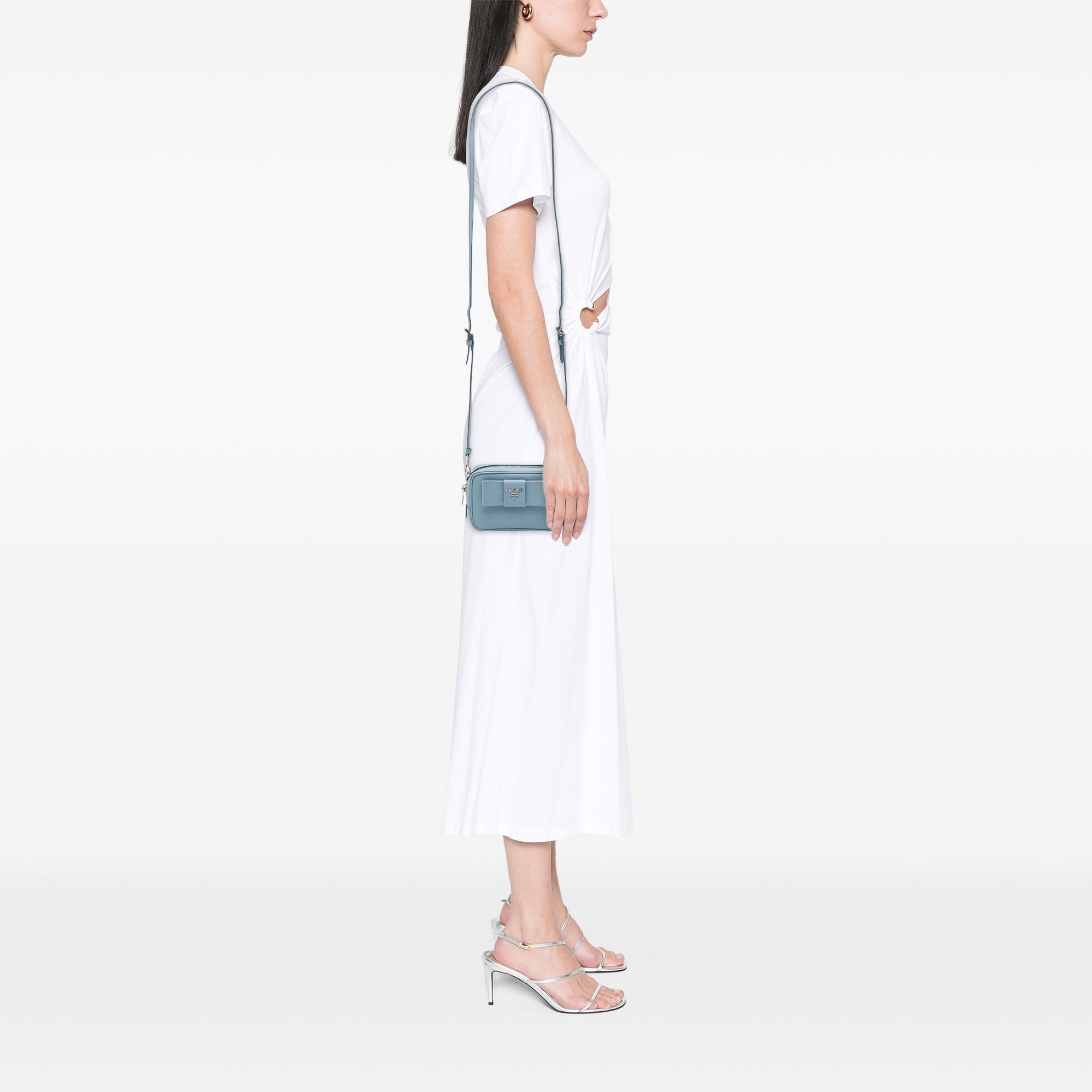 Prada Saffiano Fiocco Bow Camera Bag