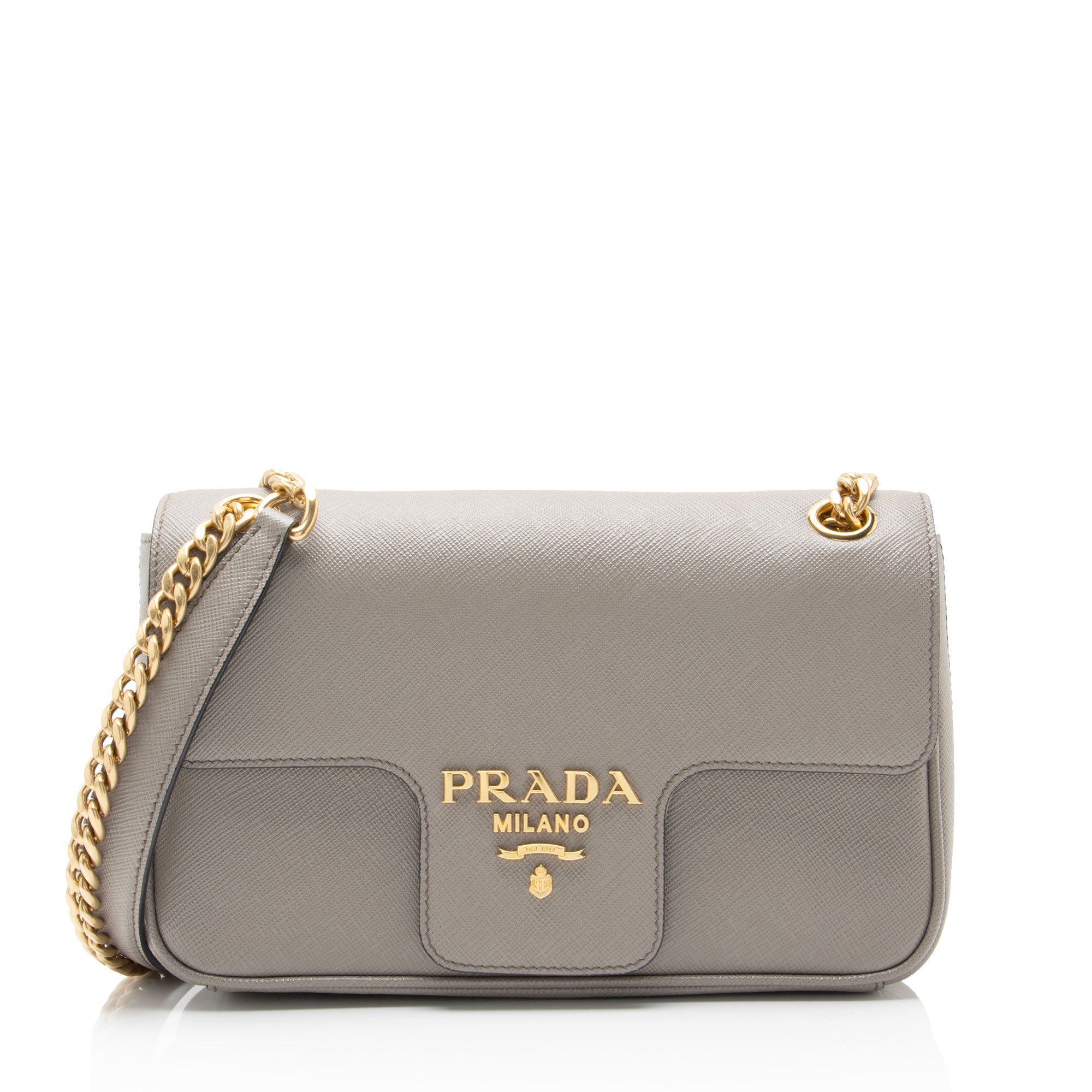 Prada Saffiano Flap Shoulder Bag