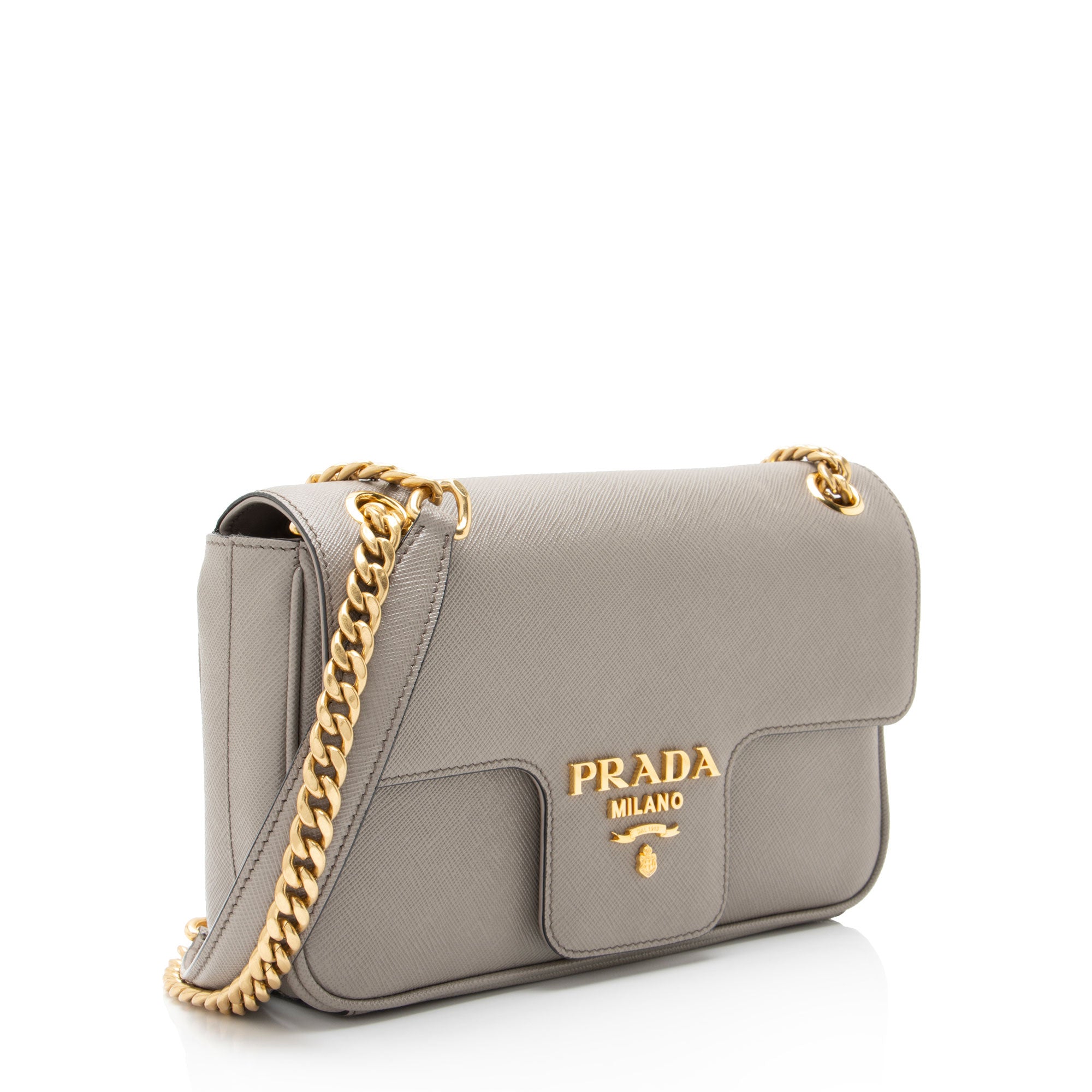 Prada Saffiano Flap Shoulder Bag