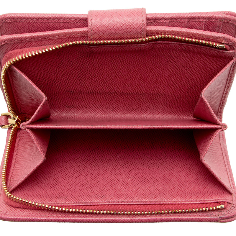 Saffiano leather 2025 french clutch wallet