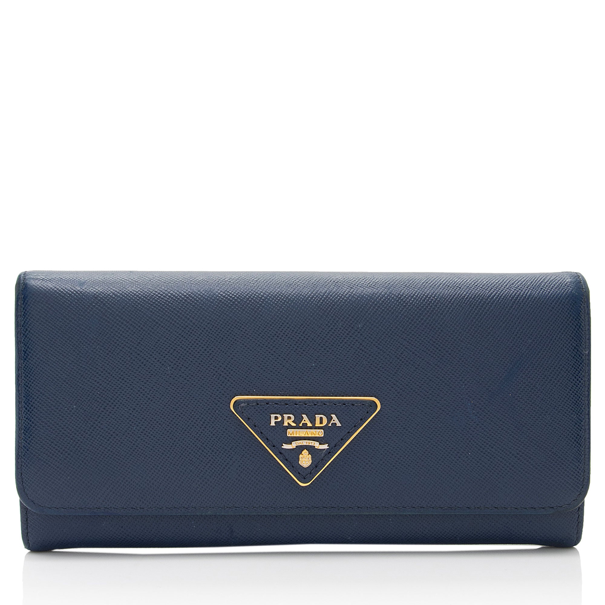 Prada Saffiano Leather Continental Wallet (SHF-BCKF4h)