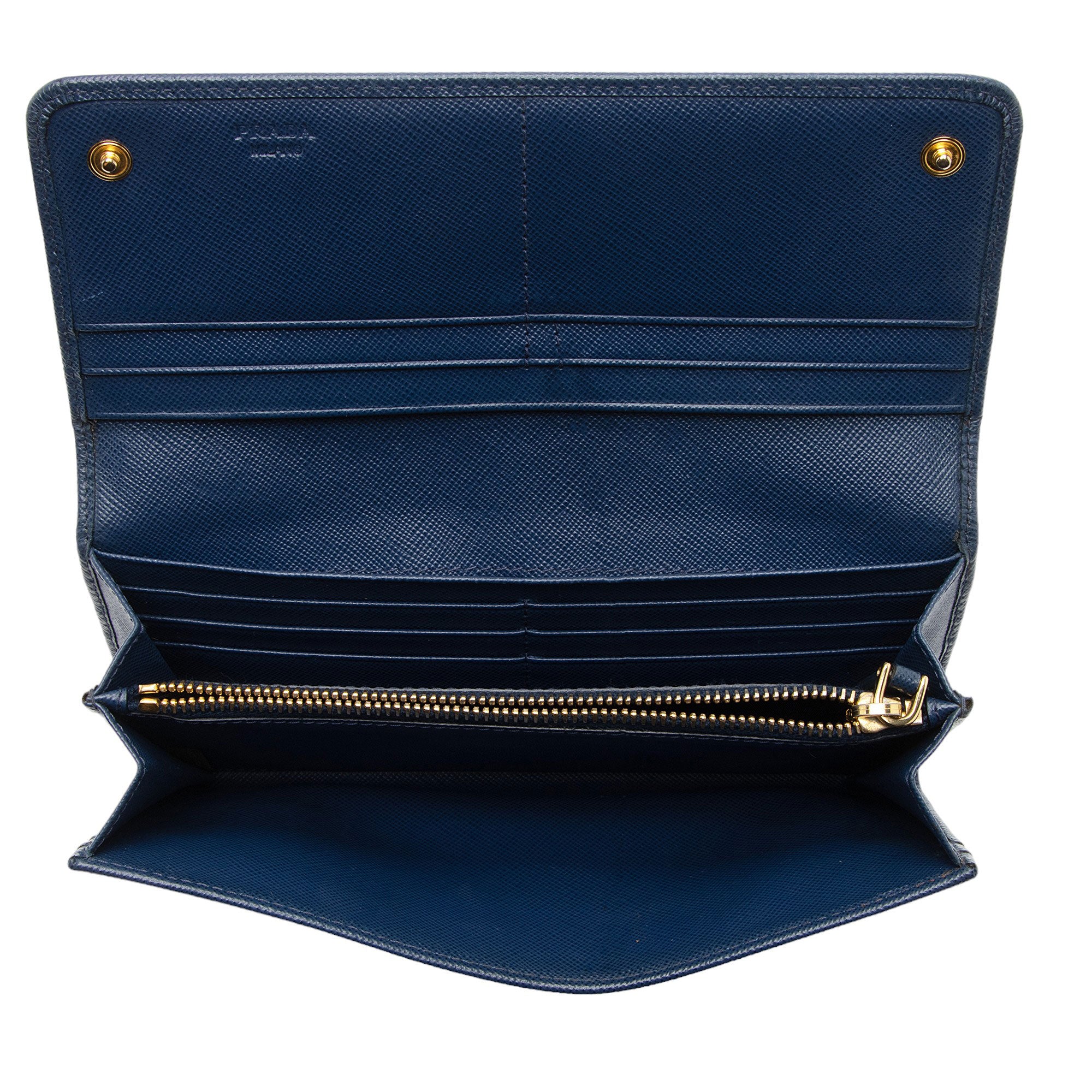 Prada Saffiano Leather Continental Wallet (SHF-BCKF4h)