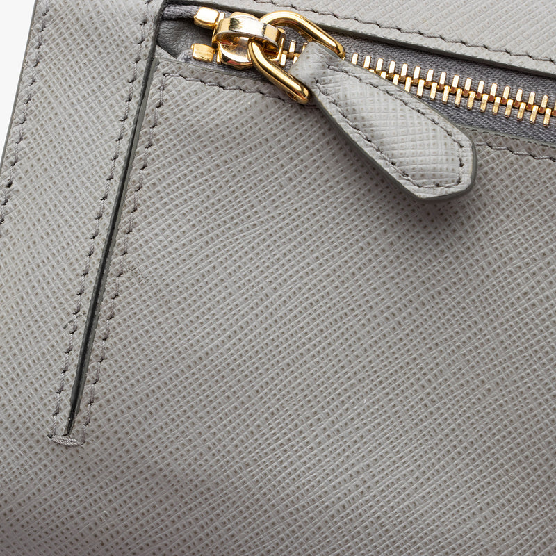 Prada Saffiano Envelope Chain Shoulder Bag - Neutrals Crossbody Bags,  Handbags - PRA780929