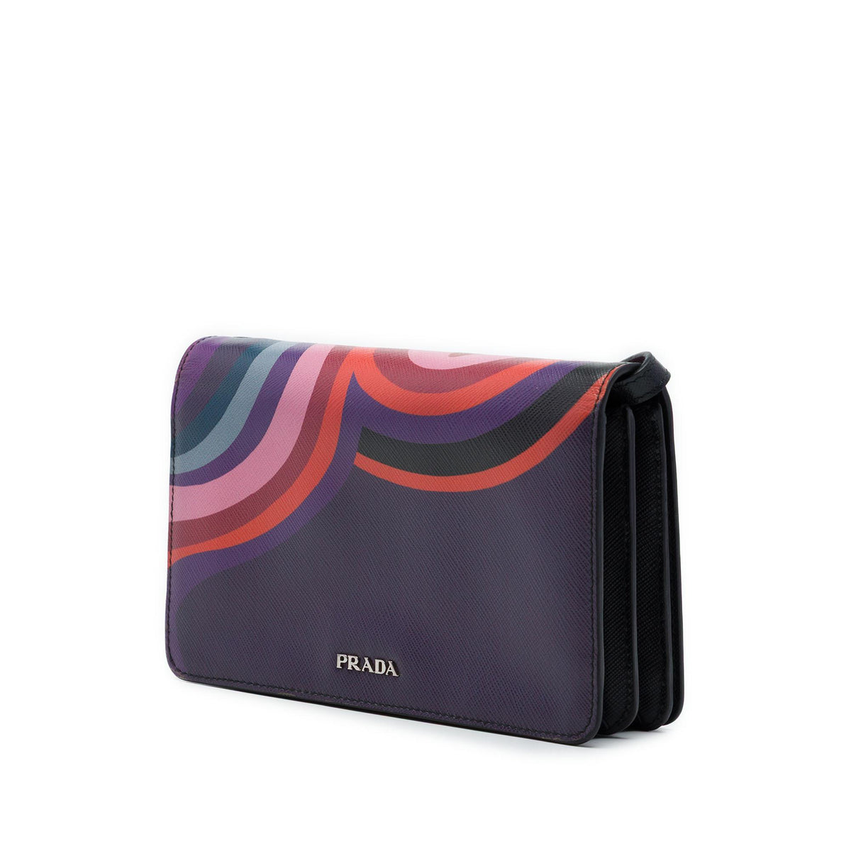 Prada Saffiano Lipstick Print Wallet on Strap