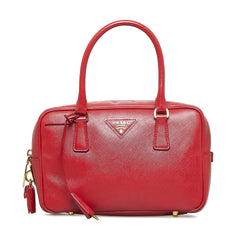 Prada Saffiano Lux Bauletto Handbag (SHG-my19Yr)