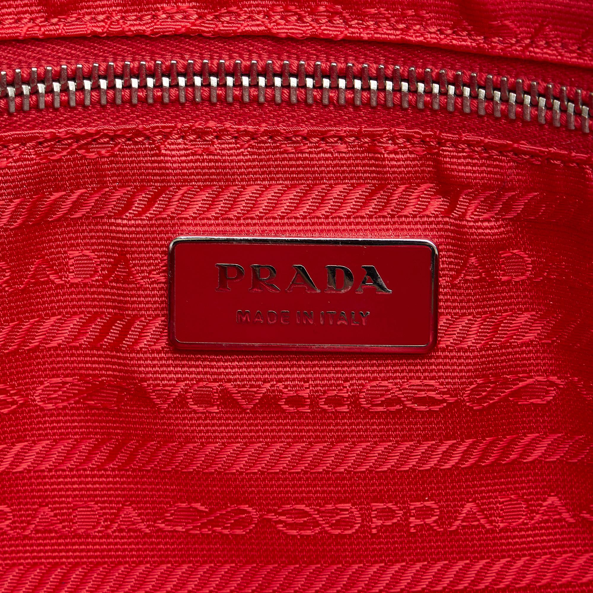 Prada Saffiano Lux Bauletto Handbag (SHG-xBV7j6)