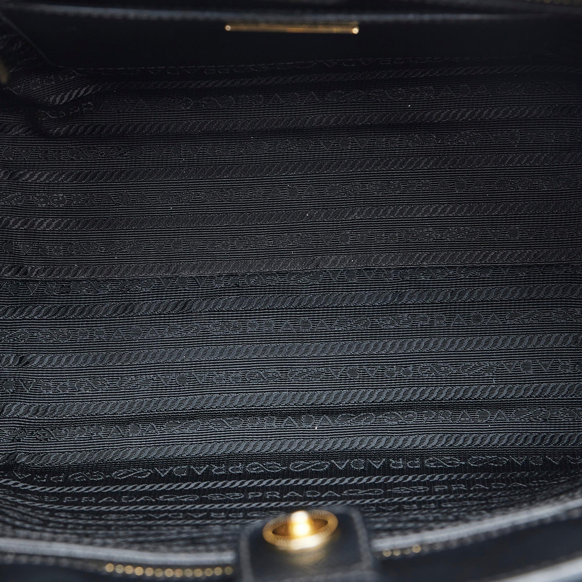 Prada Saffiano Lux Bicolor Satchel (SHG-yqxLV0)