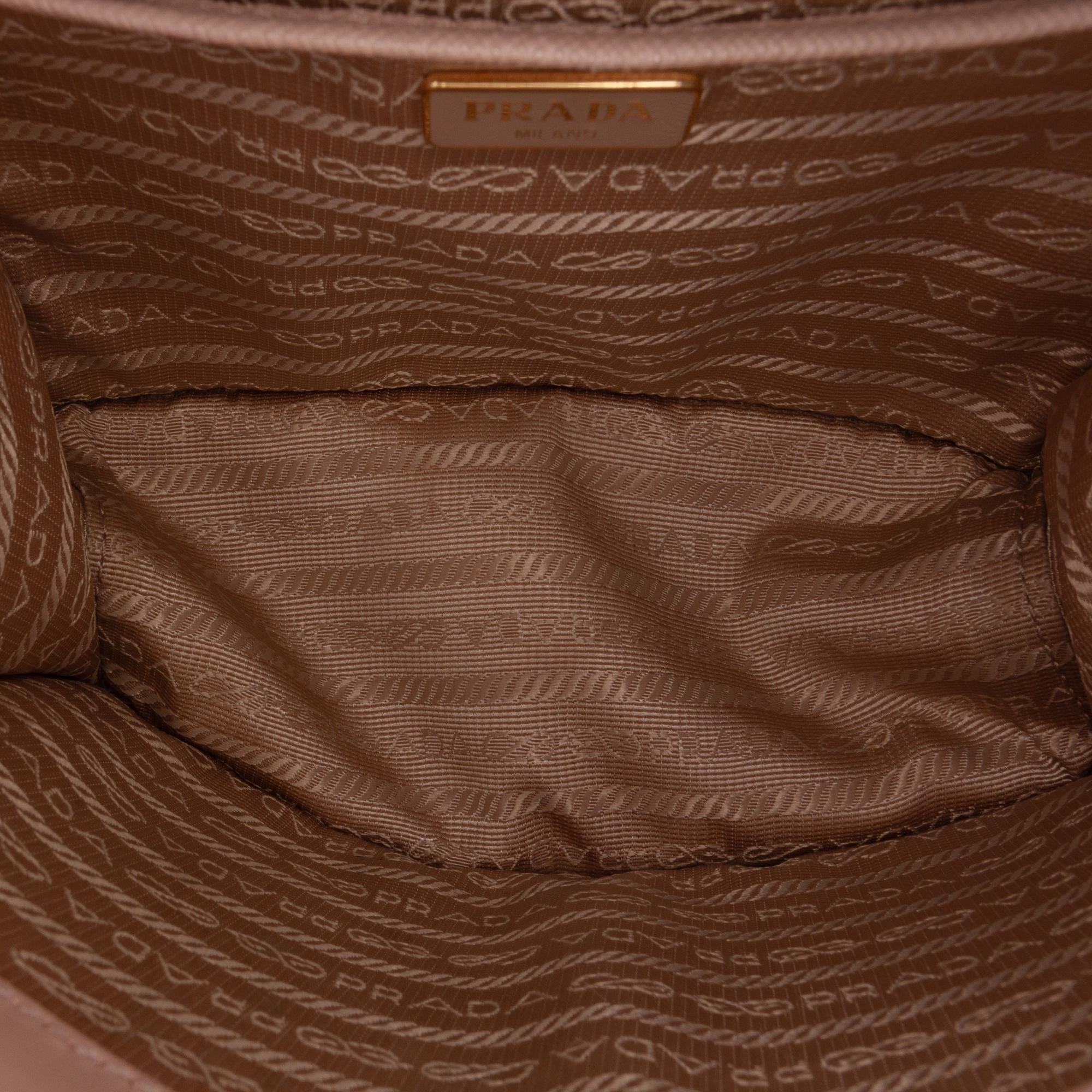 Prada Saffiano Lux Chain Crossbody