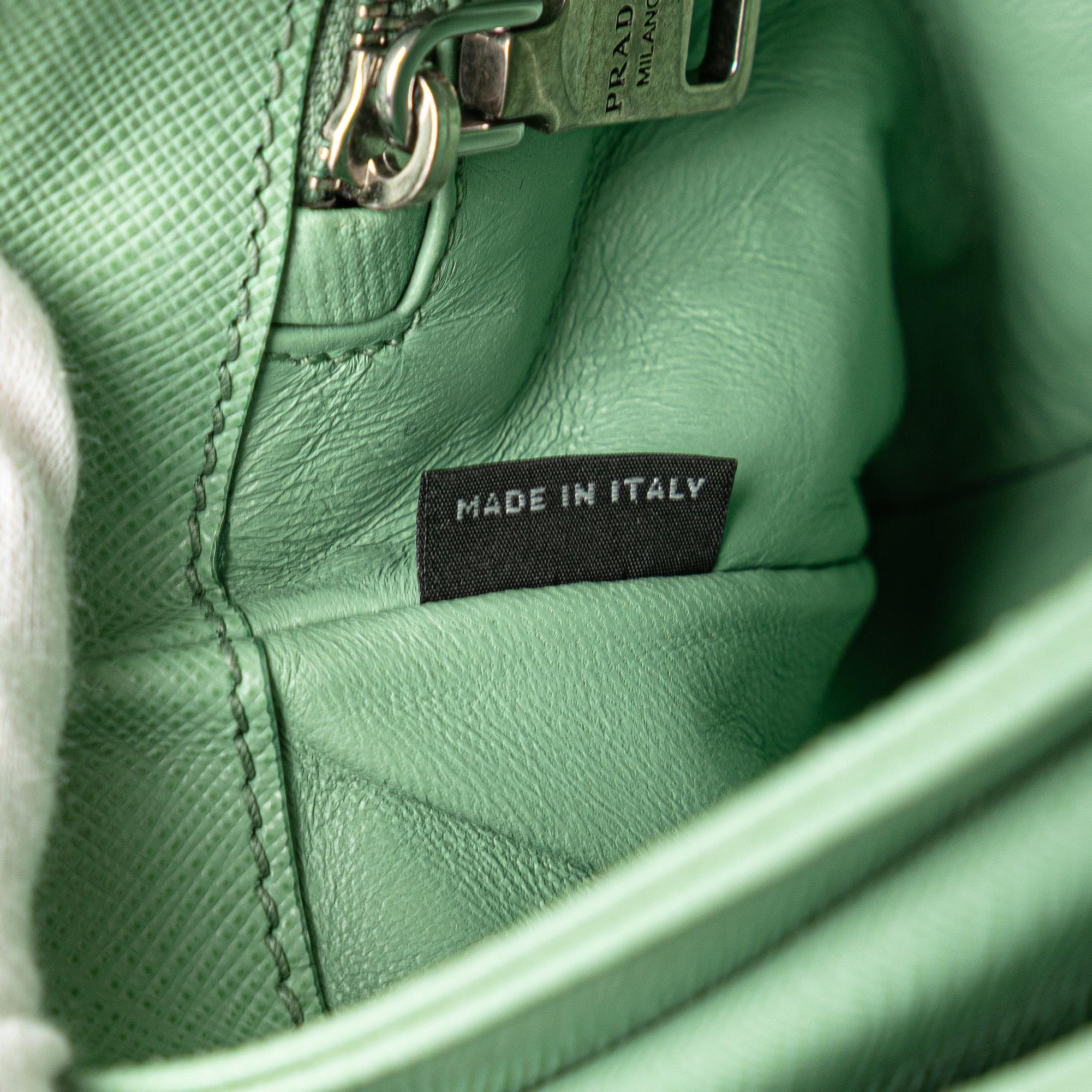Prada Saffiano Lux Chain Lock Flap