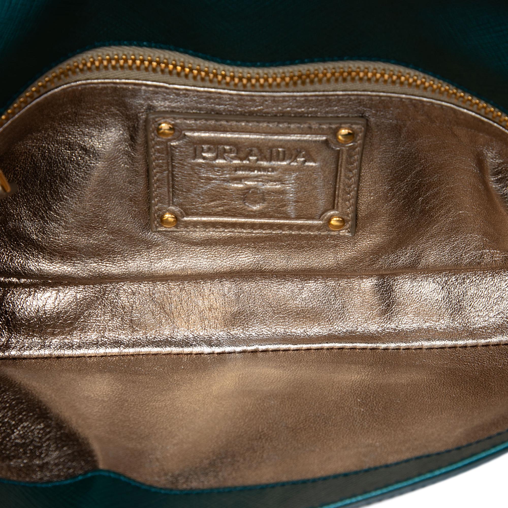 Prada Saffiano Lux Chain Shoulder Bag