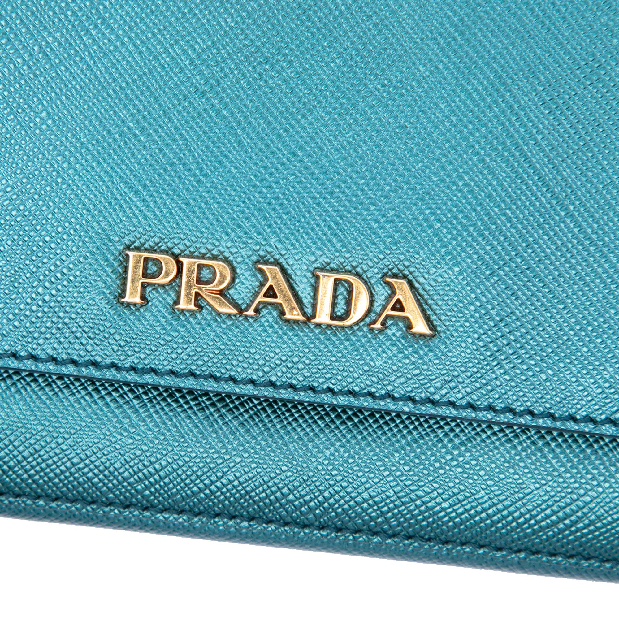 Prada Saffiano Lux Chain Shoulder Bag