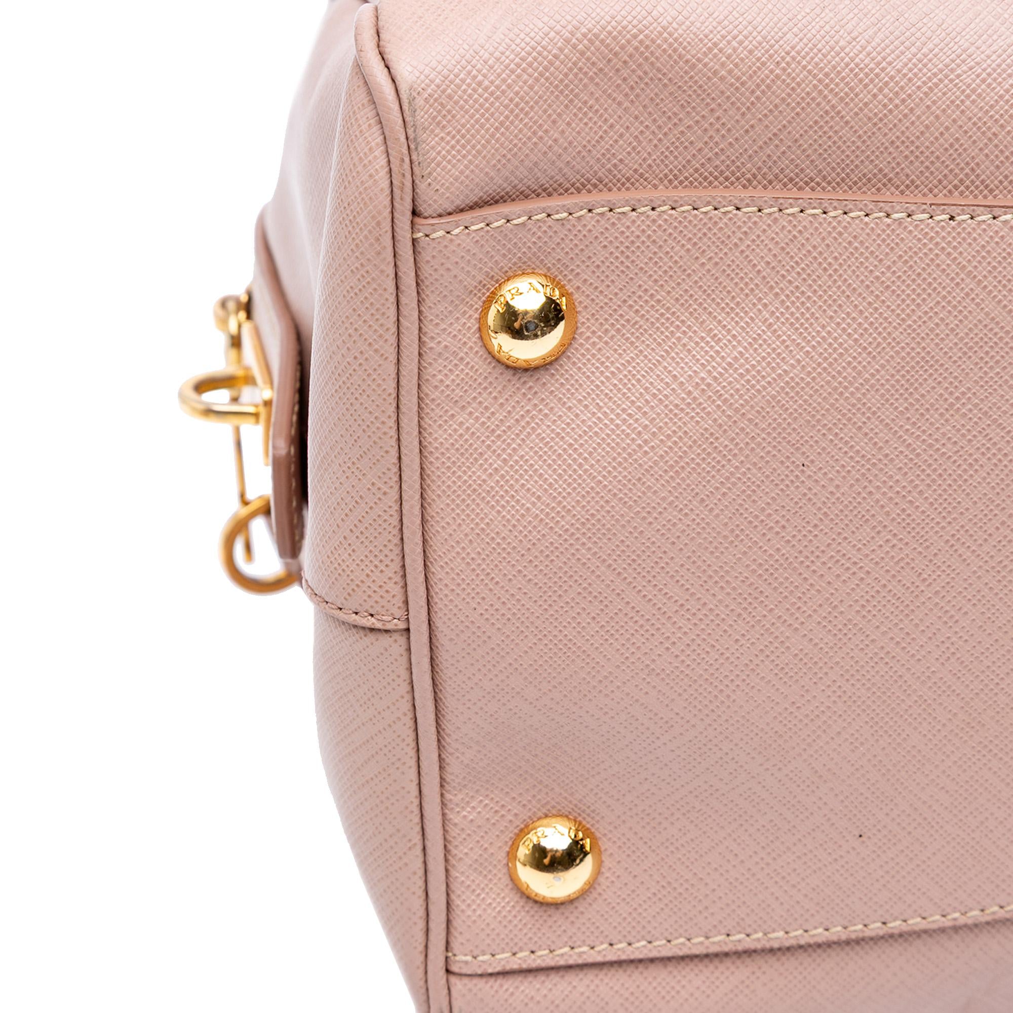 Prada Saffiano Lux Convertible Bowler Bag
