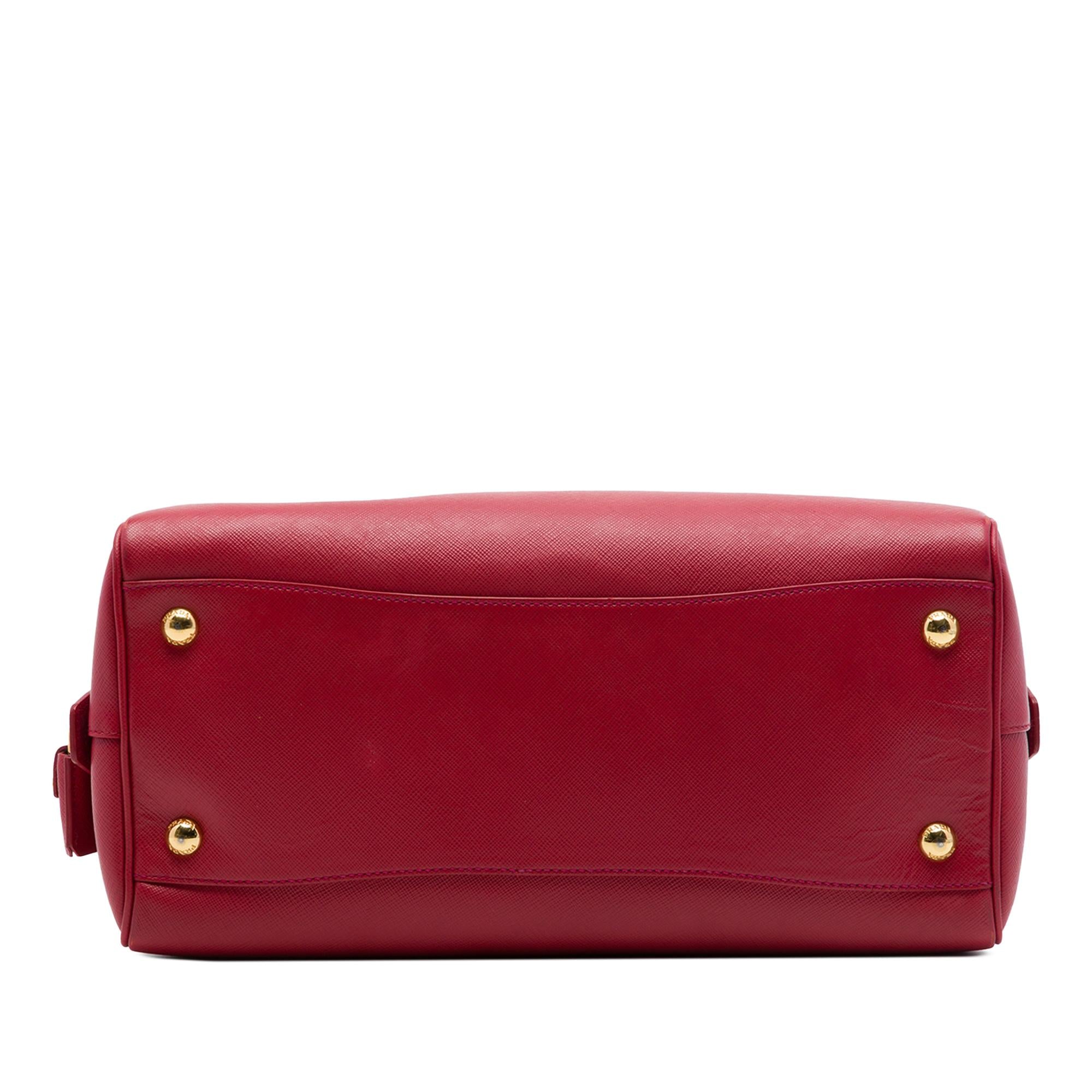 Prada Saffiano Lux Convertible Bowler Bag