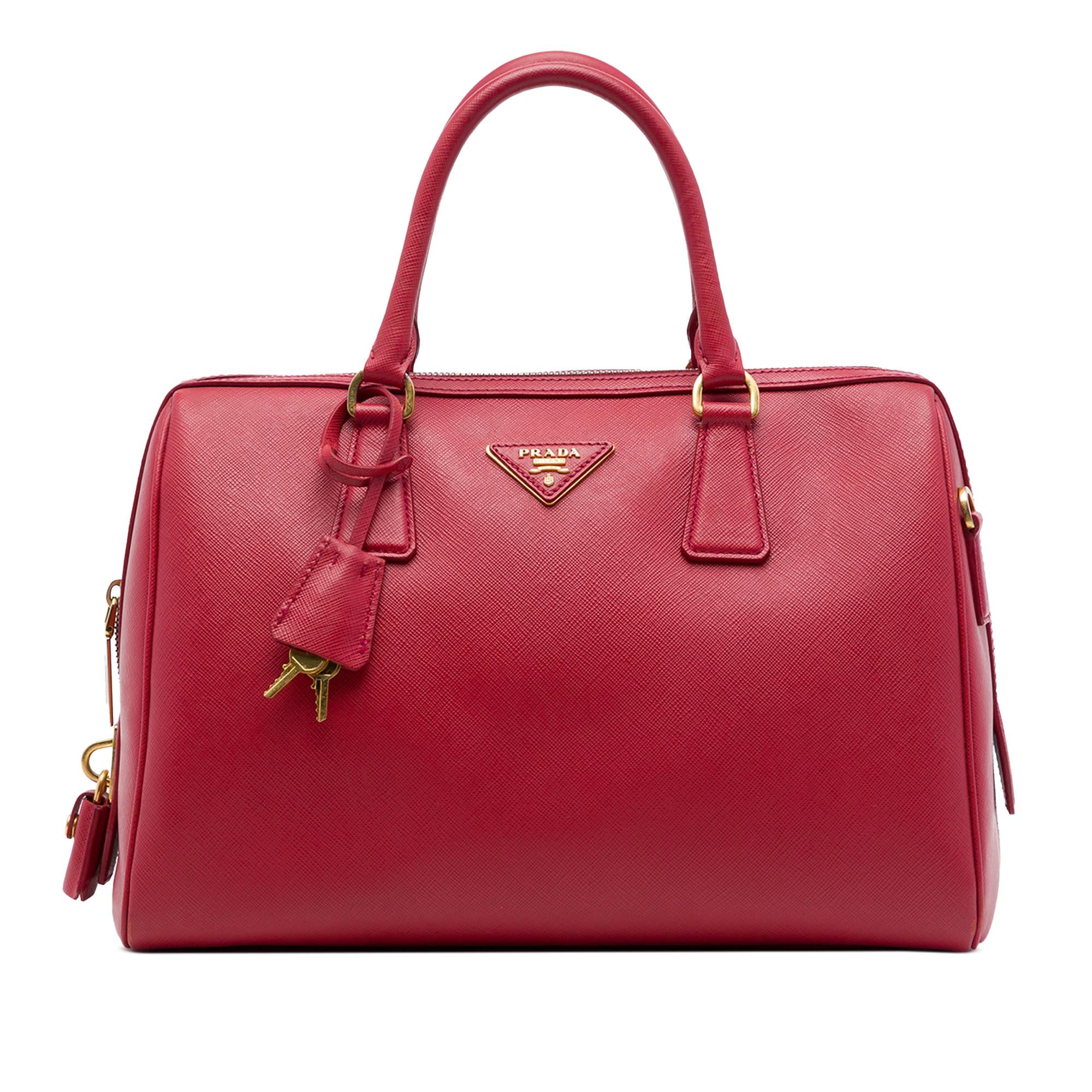 Prada Saffiano Lux Convertible Bowler Bag