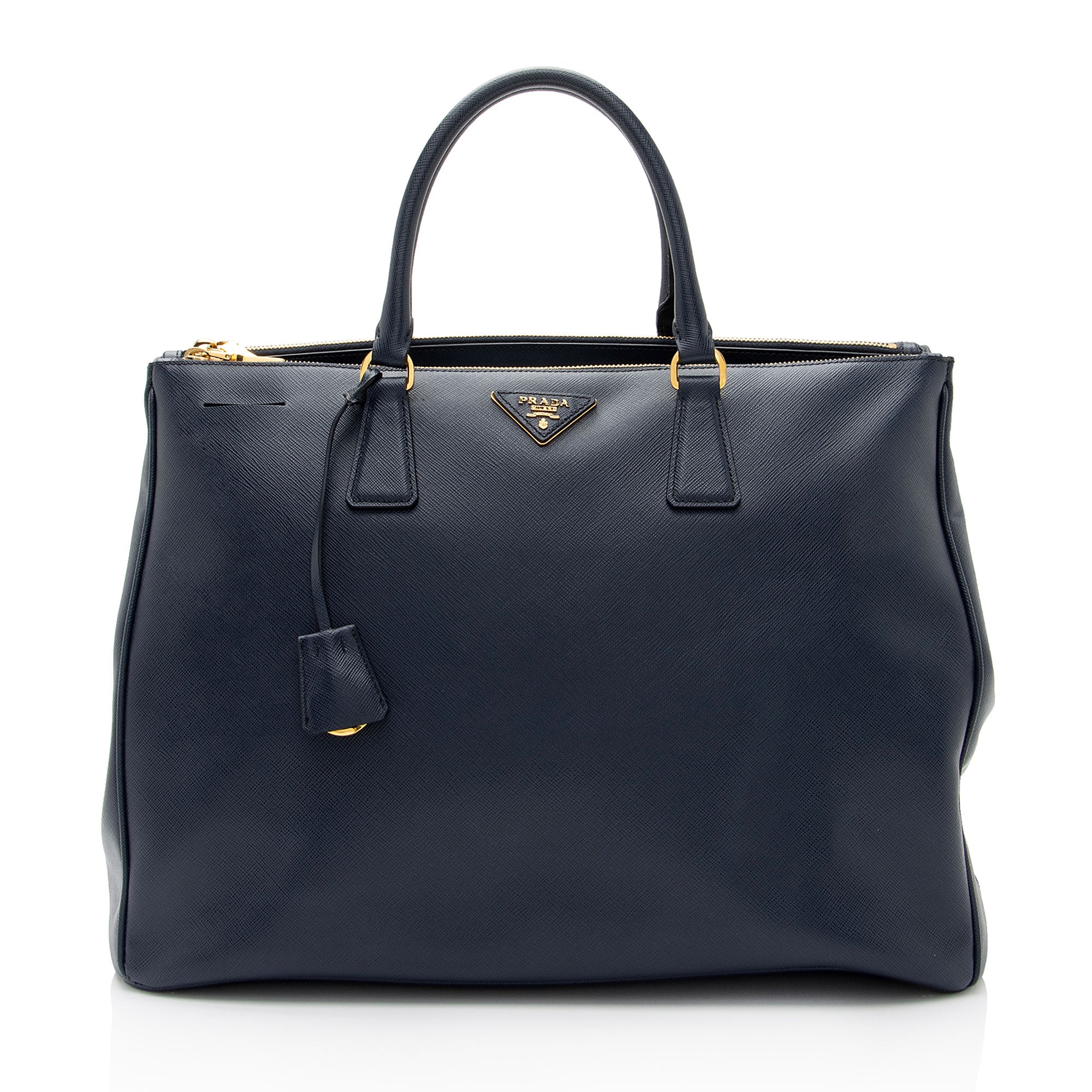Prada Saffiano Lux Double Zip Large Tote (SHF-sygS6q)