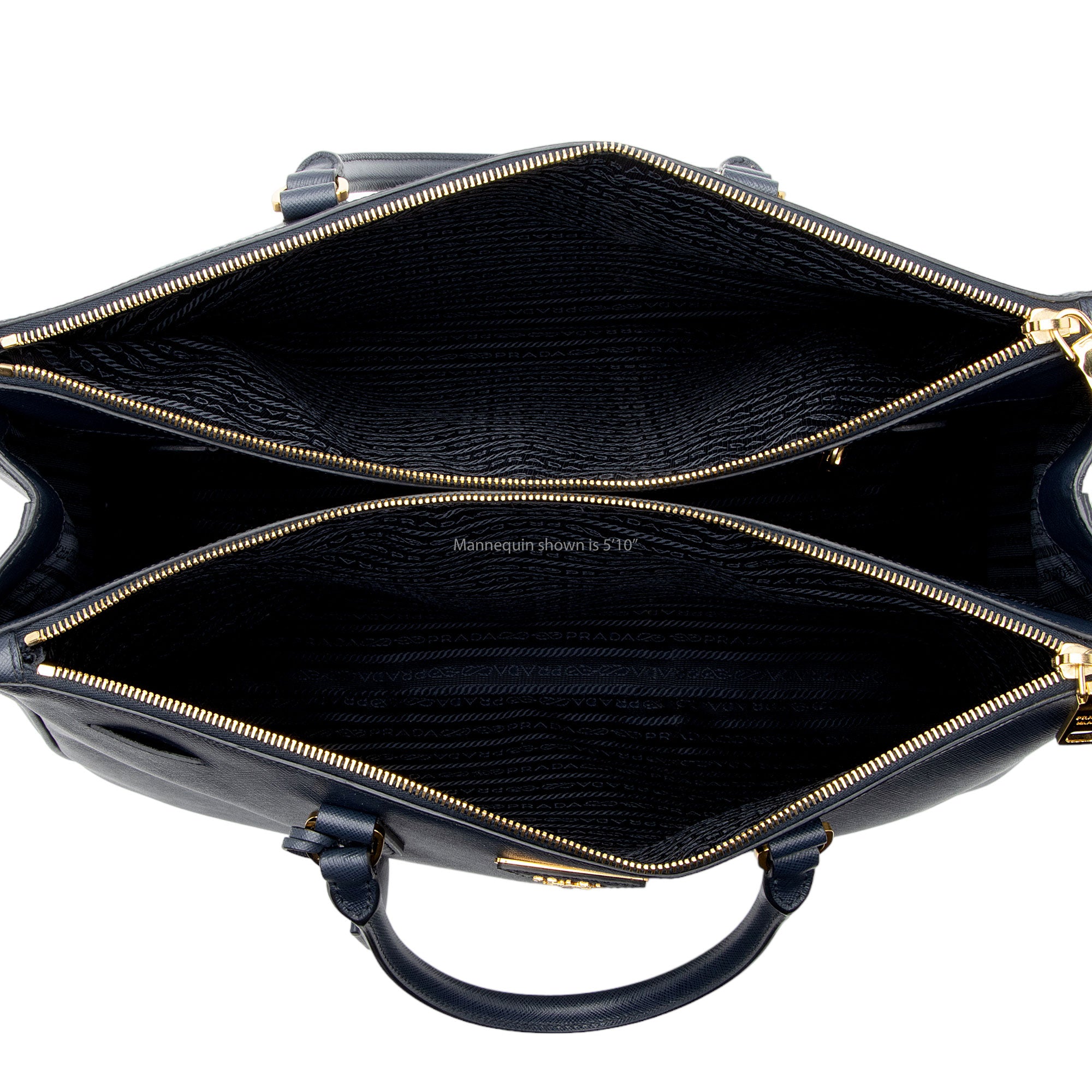 Prada Saffiano Lux Double Zip Large Tote (SHF-sygS6q)