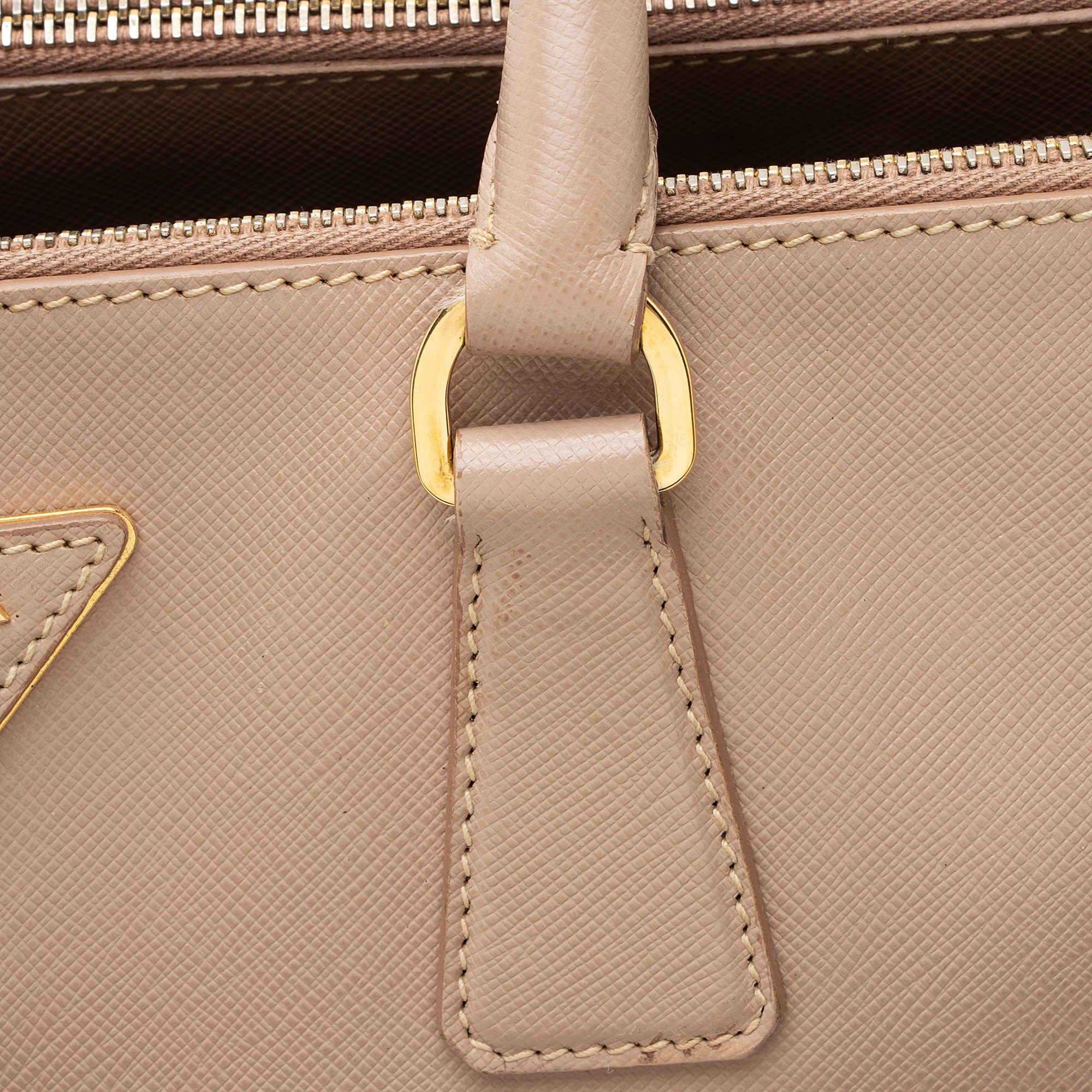 PRADA✳︎SAFFIANO L Prada Saffiano Lux Double Zip Large Tote (SHF-hmTCda)