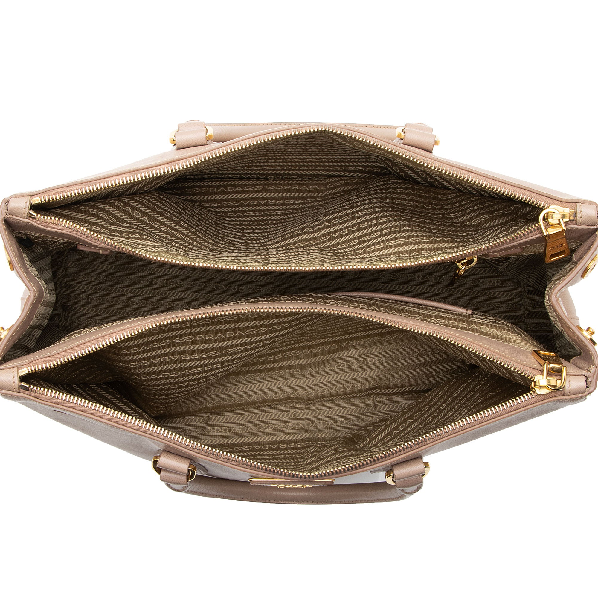 Prada Saffiano Lux Double Zip Large Tote (SHF-hmTCda)