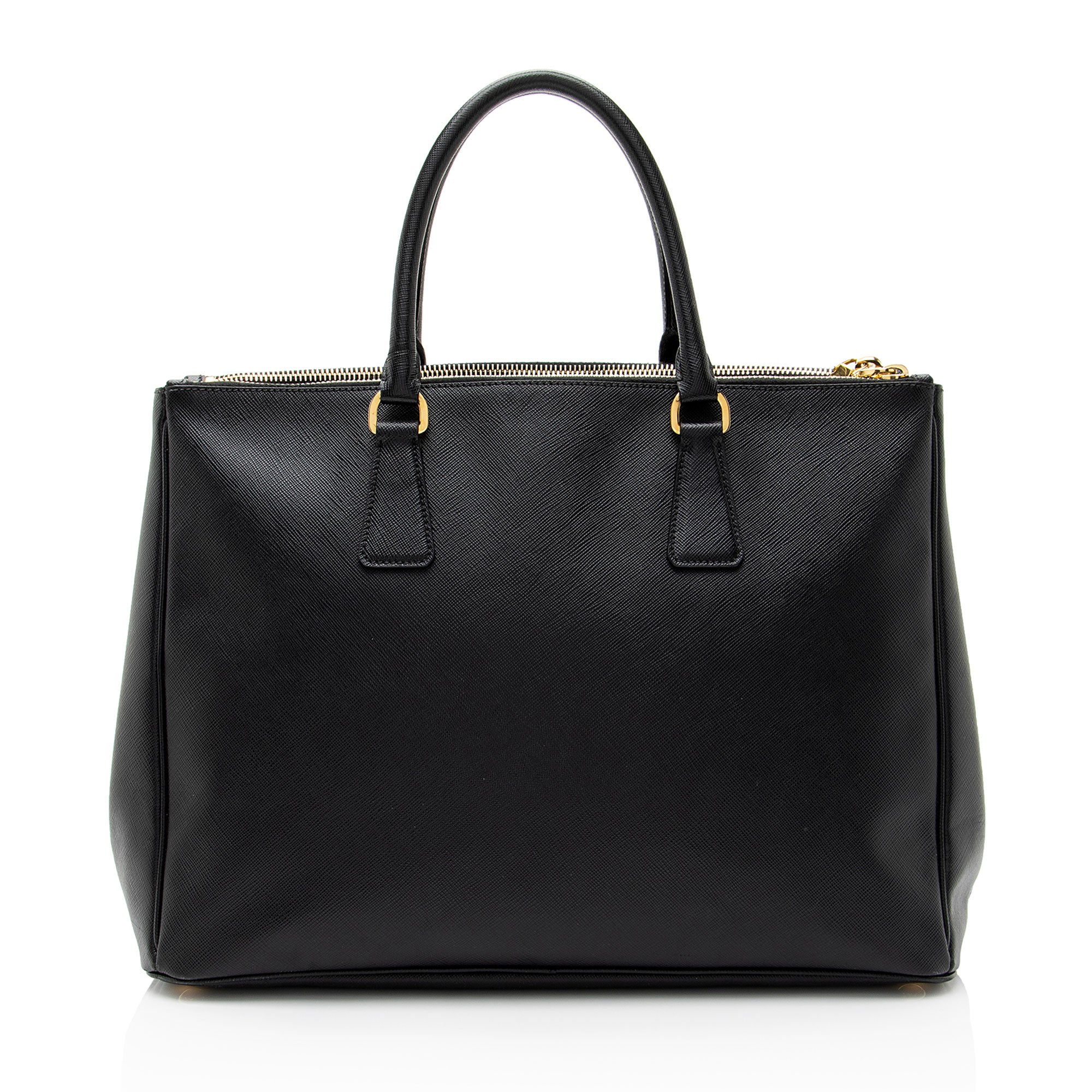 Prada Saffiano Lux Double Zip Medium Tote