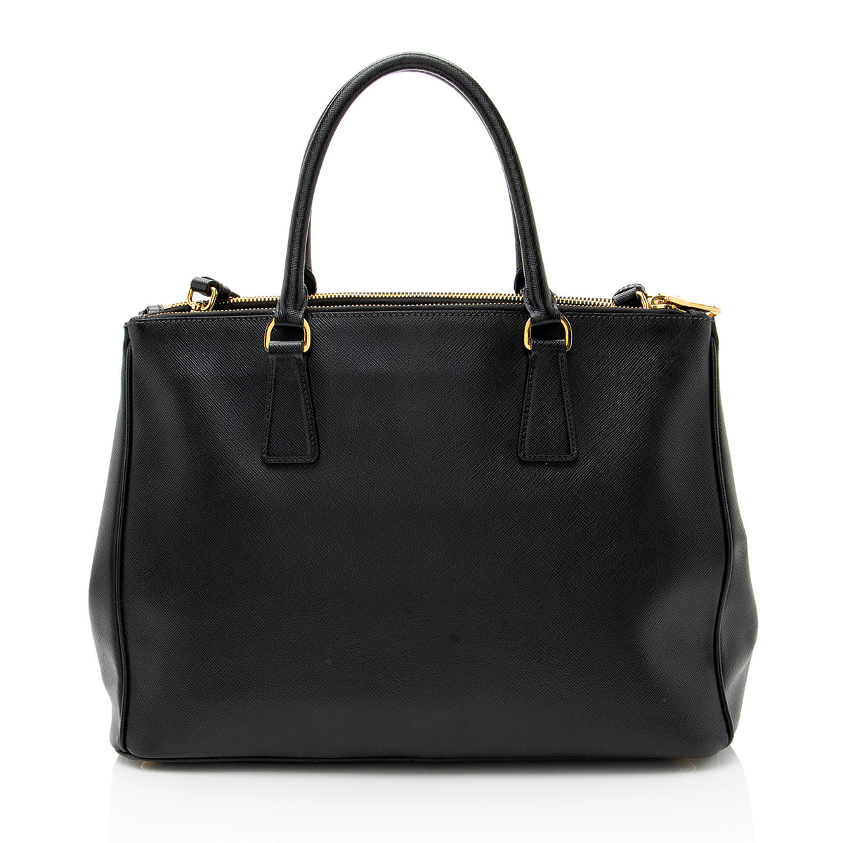 Prada Saffiano Lux Double Zip Medium Tote