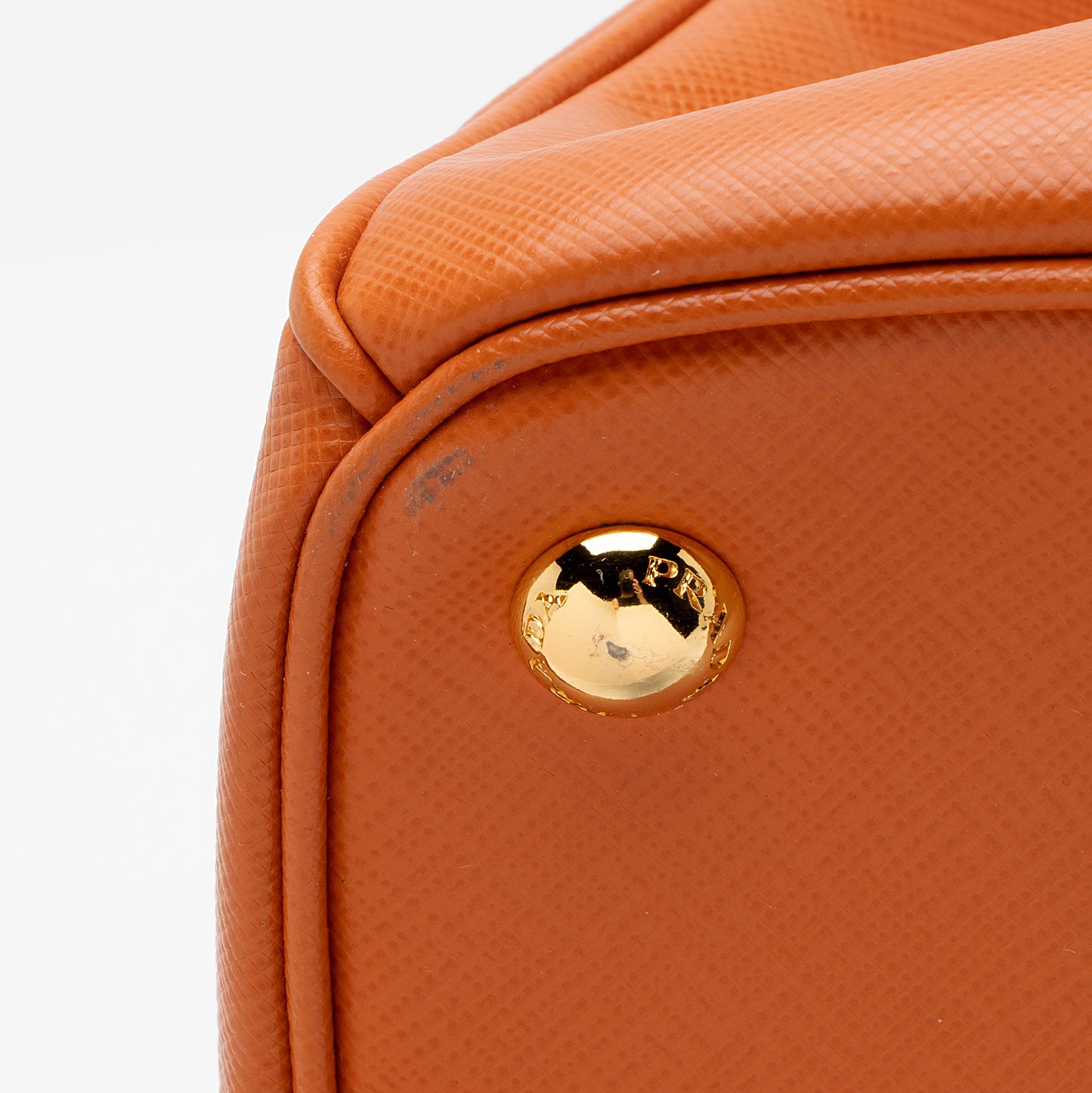 Prada Saffiano Lux Double Zip Small Tote (SHF-NOVFrz)