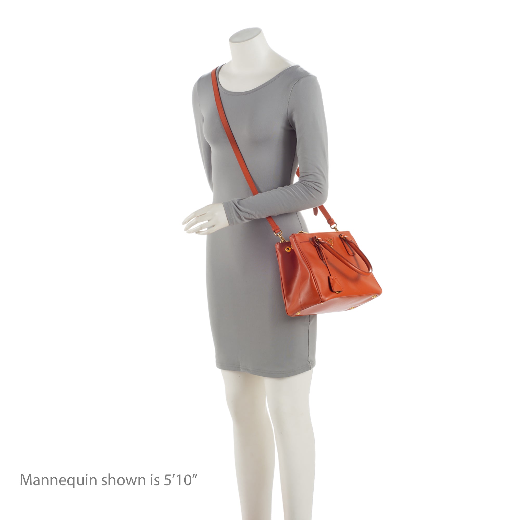Prada Saffiano Lux Double Zip Small Tote (SHF-NOVFrz)