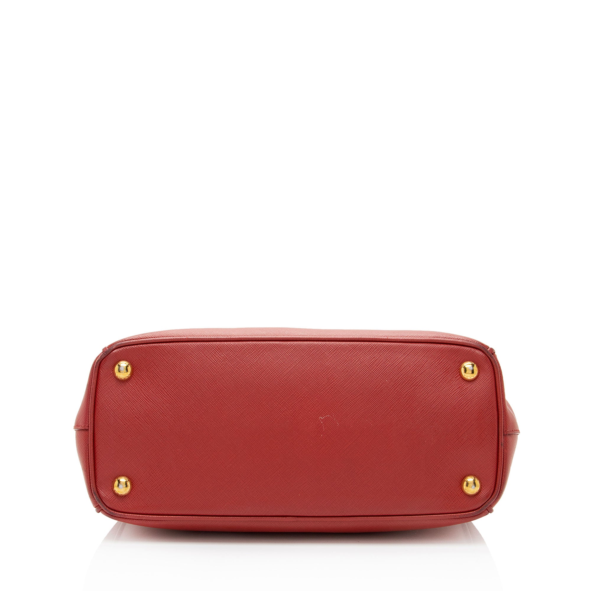 Prada Saffiano Lux Double Zip Small Tote (SHF-cQ8oS7)