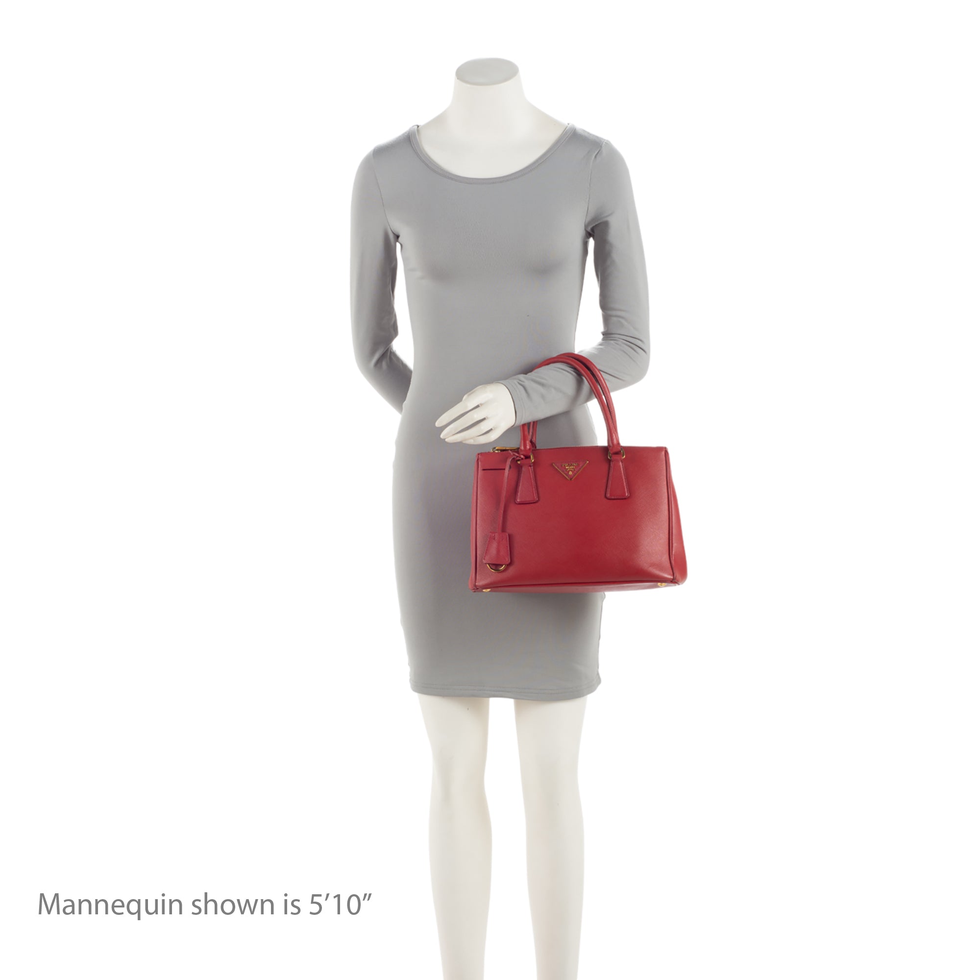 Prada Saffiano Lux Double Zip Small Tote (SHF-cQ8oS7)