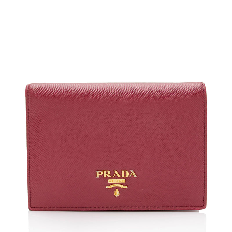 Prada Saffiano Lux French Wallet (SHF-JjY1GM) – LuxeDH