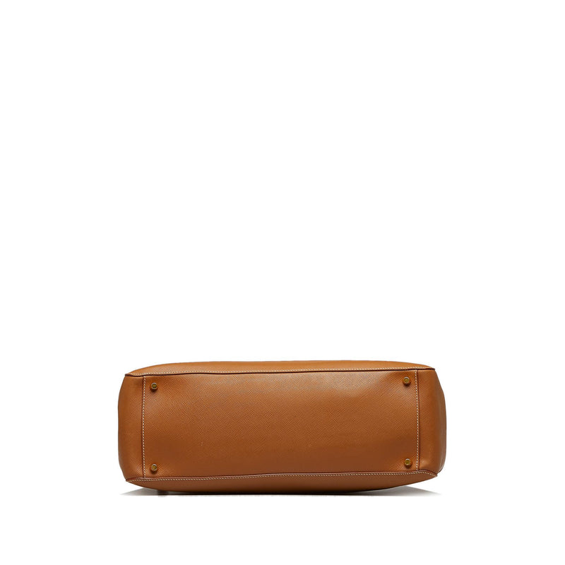 Prada Saffiano Lux Galleria Double Zip Tote Bag (SHG-yjyr1f)